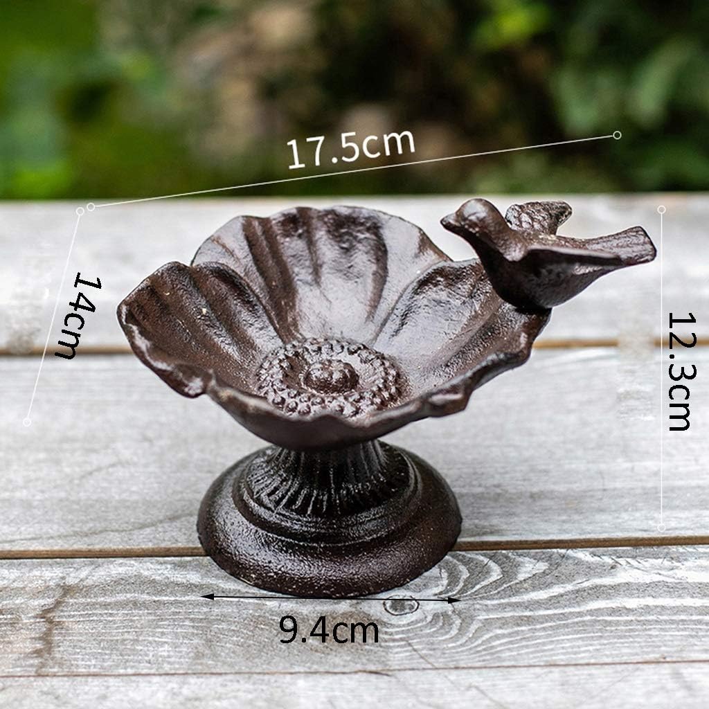 Retro Cast Iron Candleholders with Storage Tray