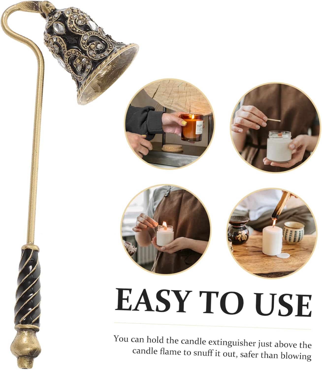 SUPVOX Candle Snuffer Wick Dipper Flame Extinguisher