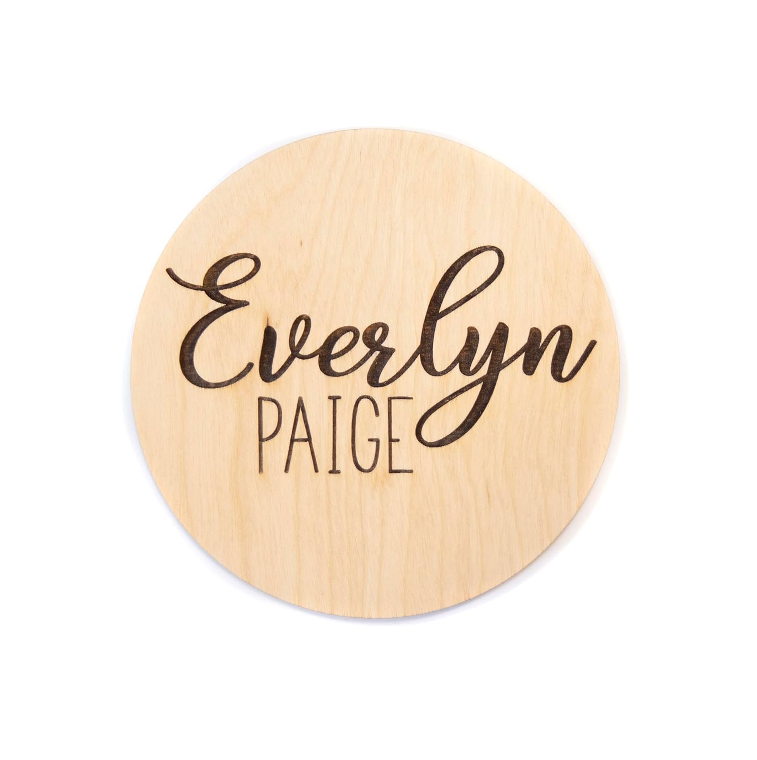 Personalized Wooden Baby Announcement Sign