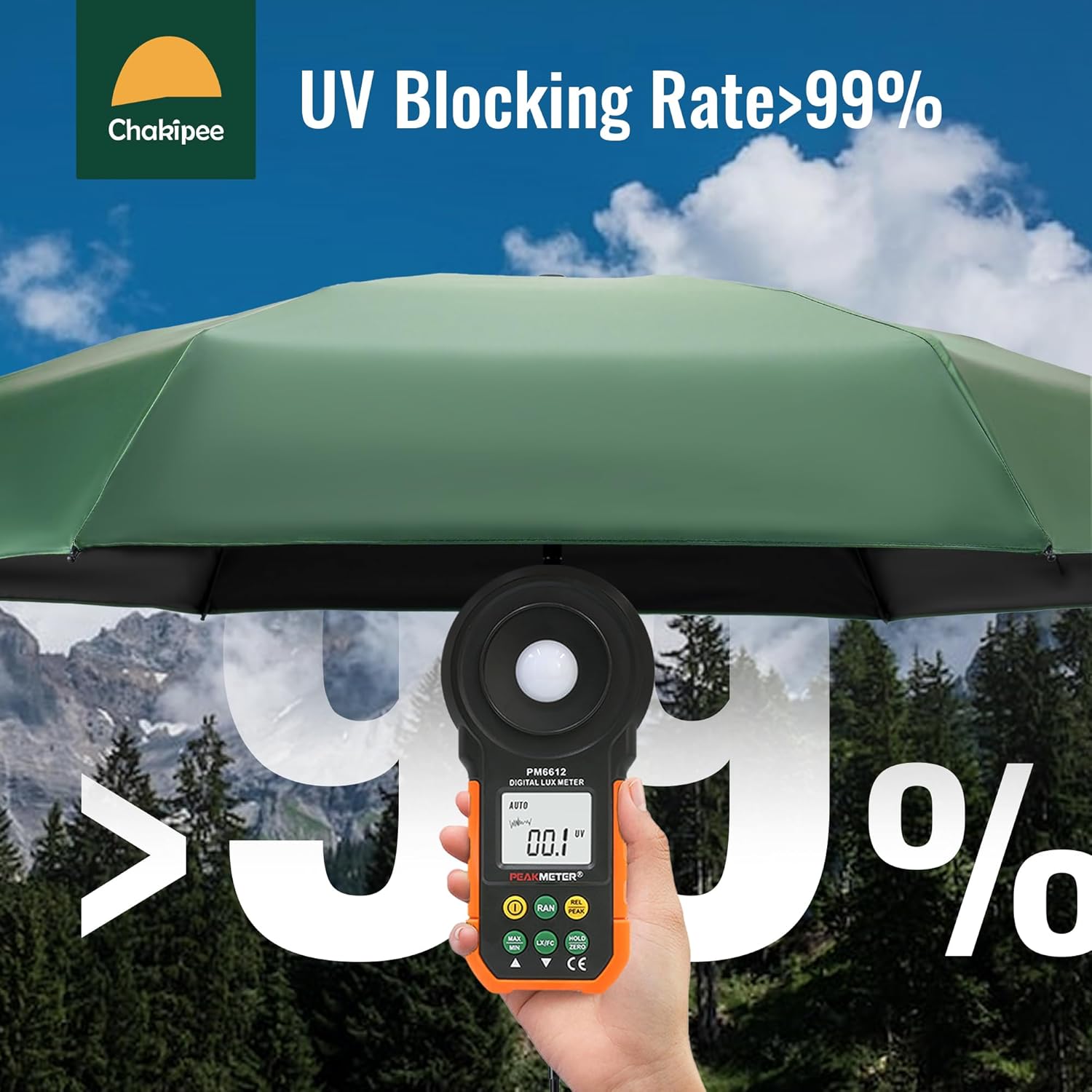 Chakipee Mini UV Umbrella - Compact Lightweight for Travel and Sun Protection 1
