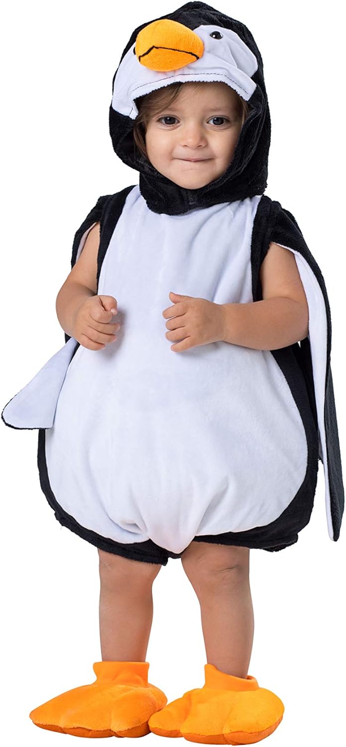Dress Up America Penguin Costume for Babies - Halloween Romper