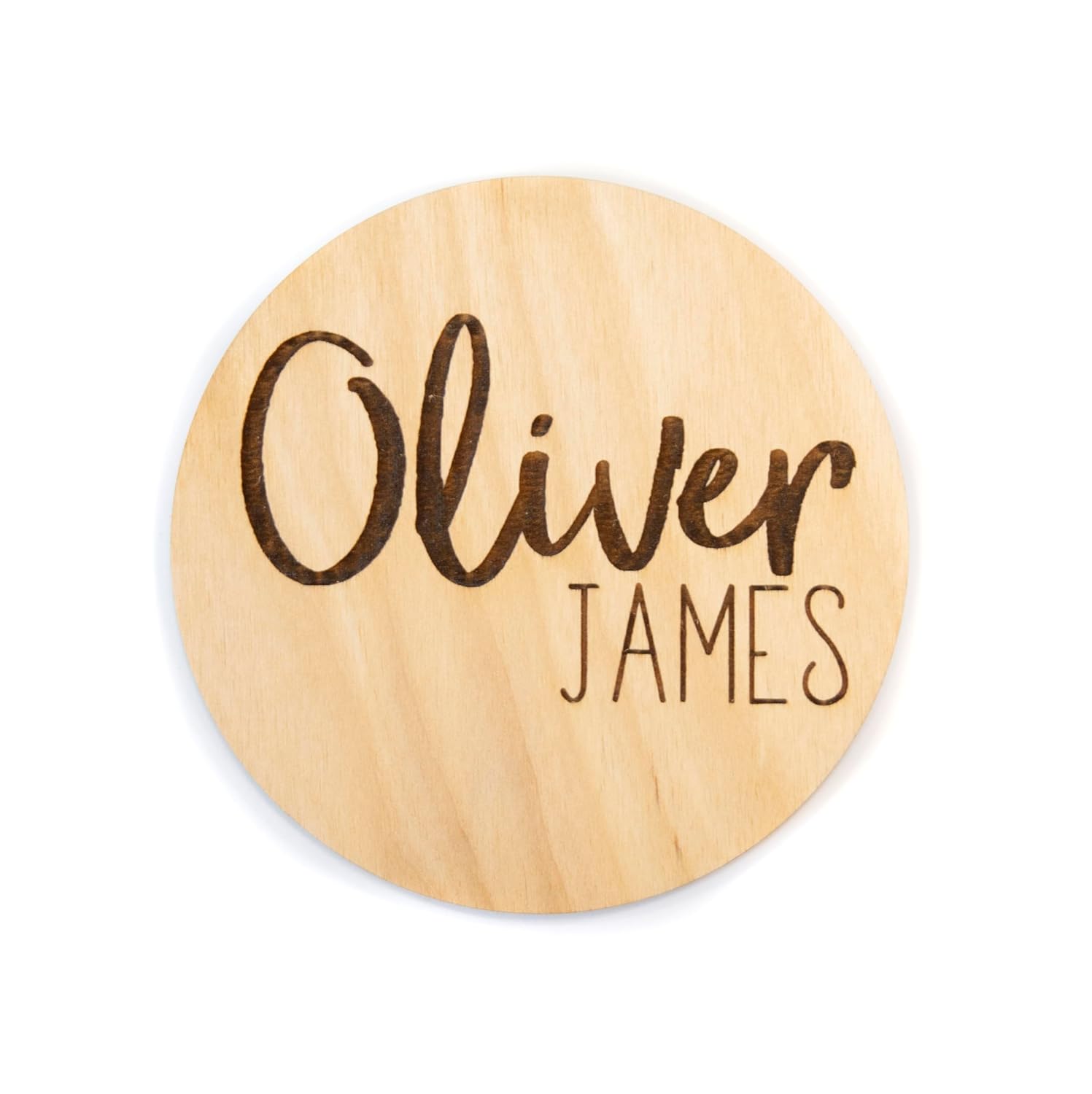 Newborn Announcement Sign - Personalized Wood Birth Name Sign for Hospital