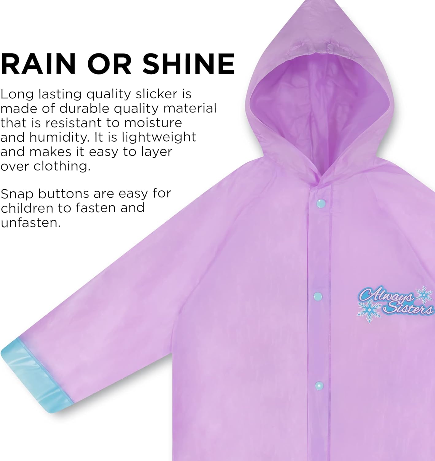 Disney Frozen Girls Umbrella and Slicker Set Ages 4-7