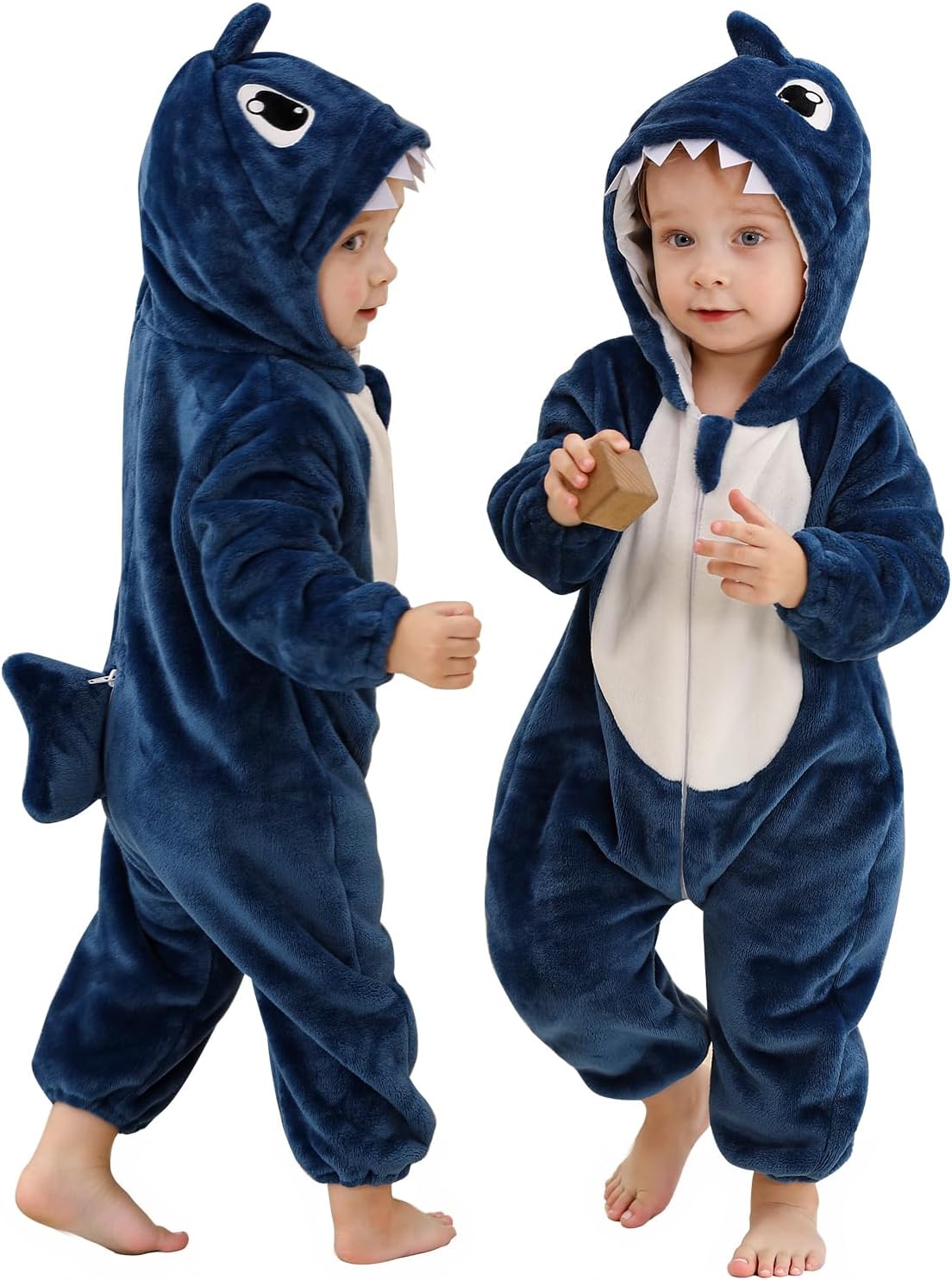 MICHLEY Baby Hooded Romper Animal Costume for Halloween 2-36 Months