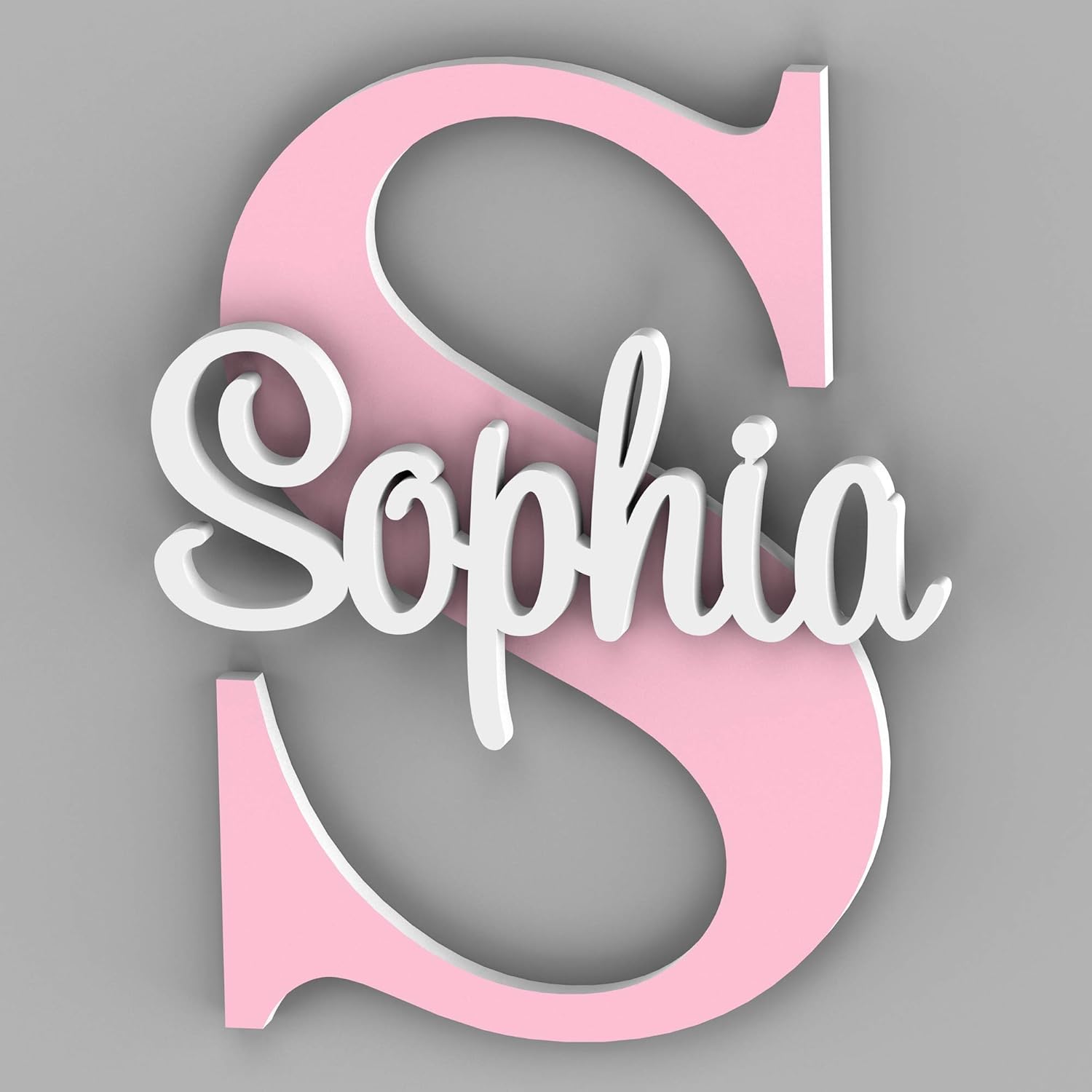 Personalized Baby Name Sign with Satin Finish