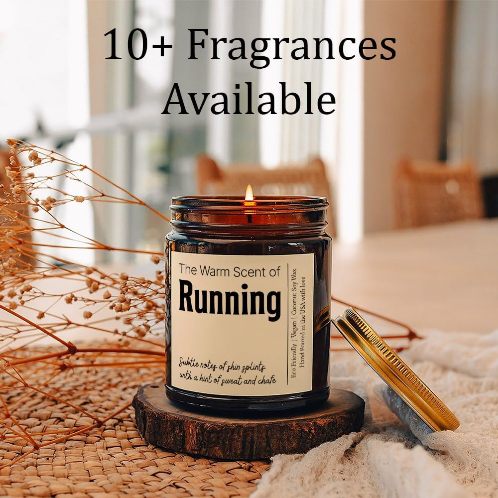 Custom Runner Gift Candle with Message 4oz 9oz