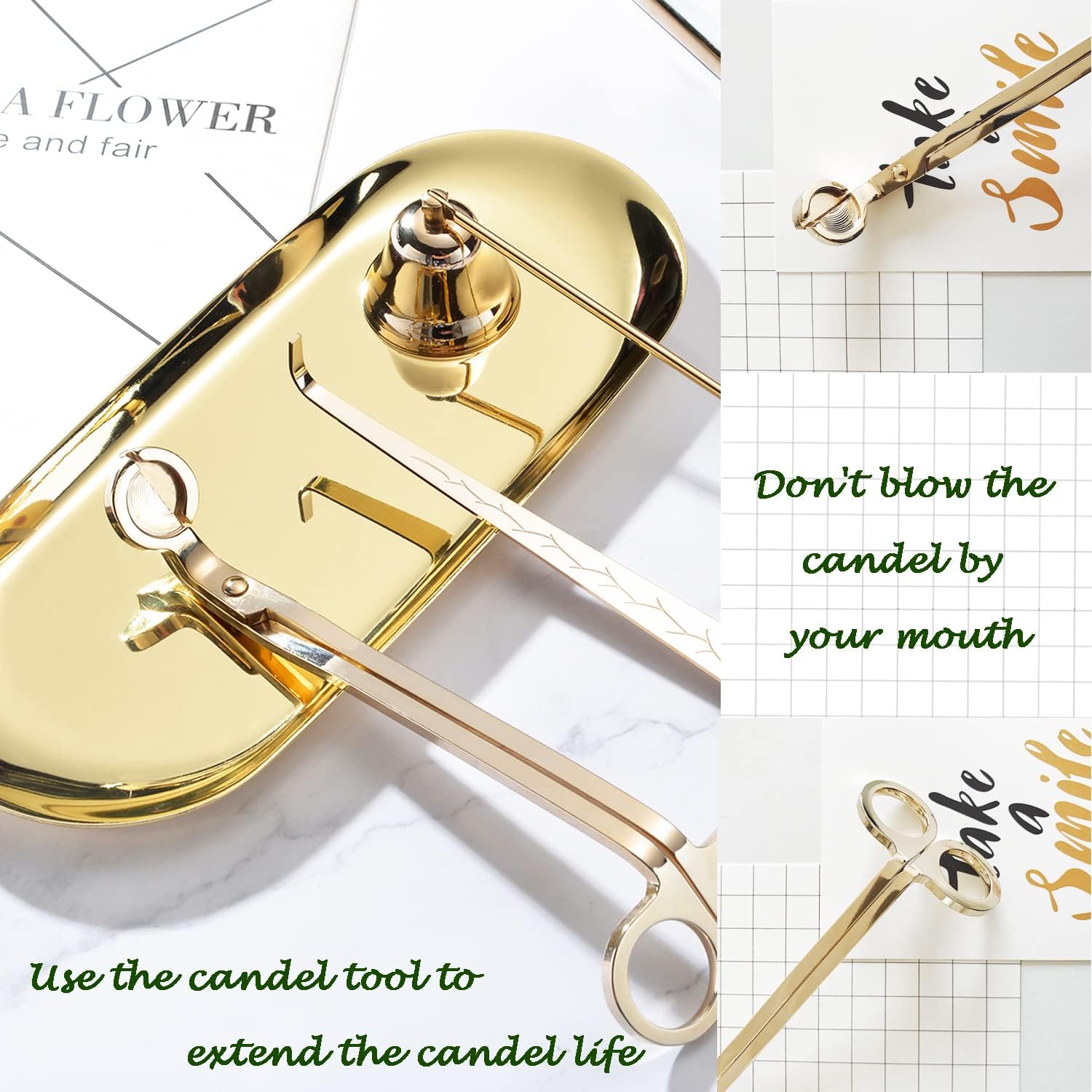 UCINNOVATE 5 in 1 Candle Accessories Set with Deer Design