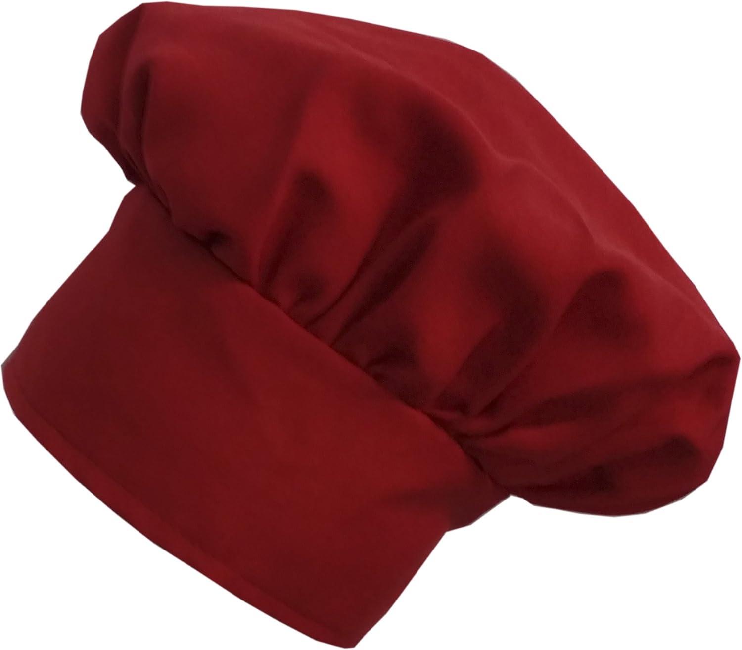 Adjustable Red Twill Chefs Hat for Kitchen Use