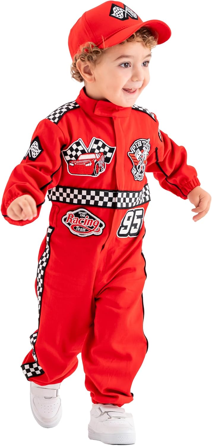 Handmade Race Car Driver Costume for Toddlers
