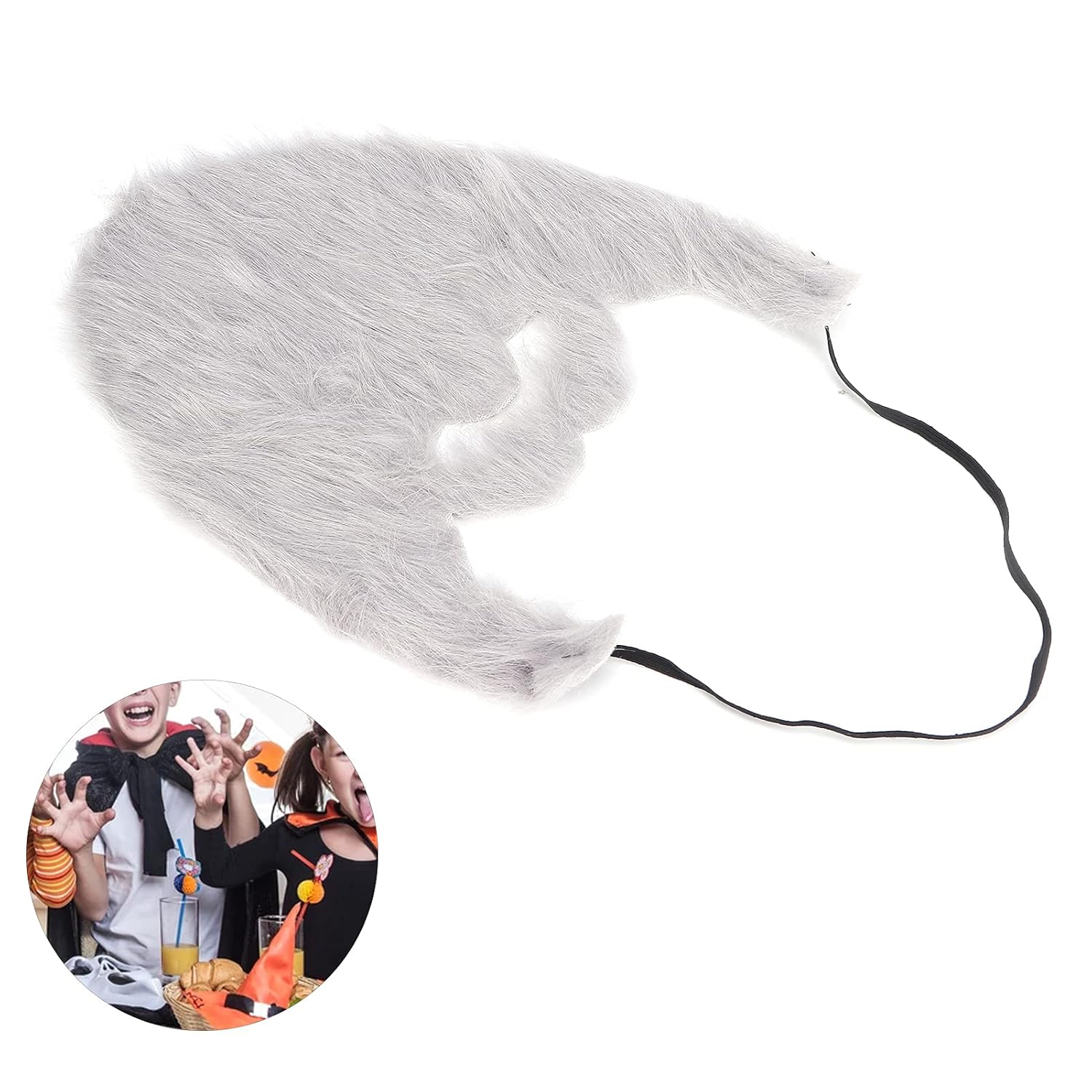 Yosoo Grey Beard Funny Costume Facial Hair