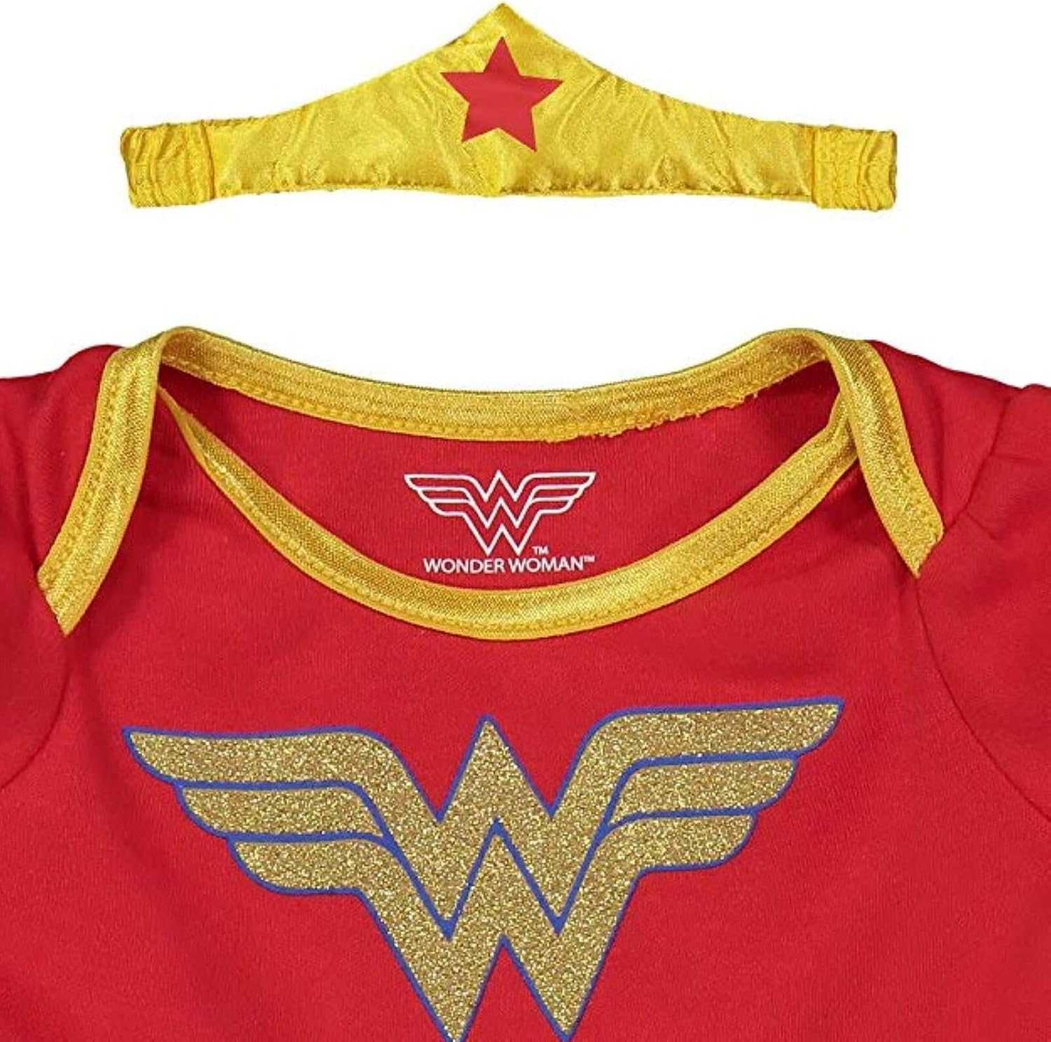 DC Comics Wonder Woman Baby Costume Bodysuit Cape Headband