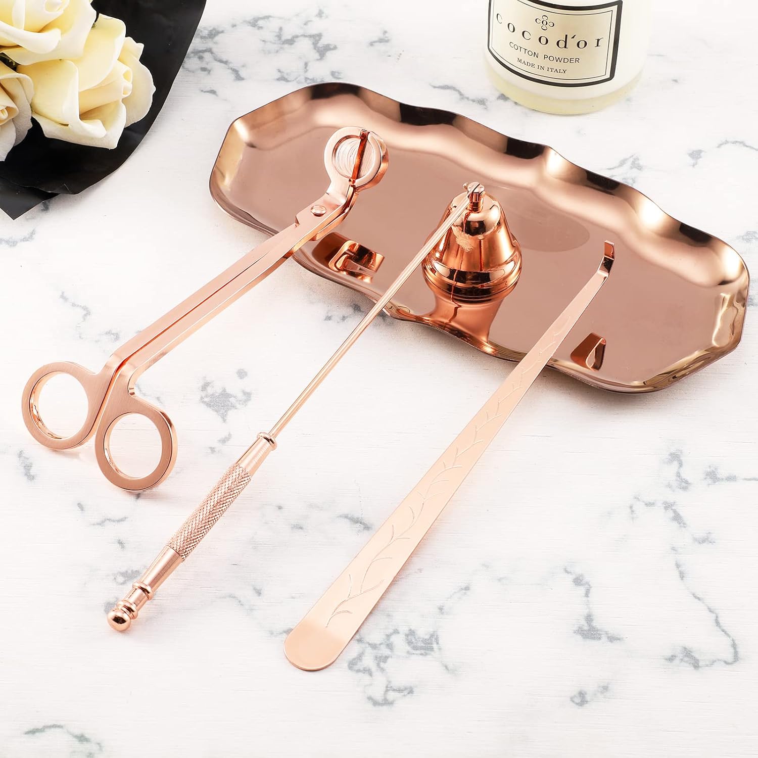 4 in 1 Candle Snuffer Set - Rose Gold 1