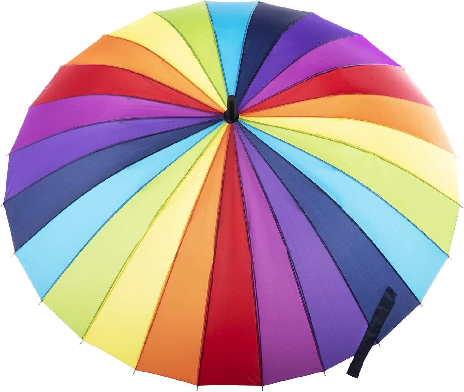Totes Large Eco Auto-Open Stick Umbrella with J Hook Handle 1