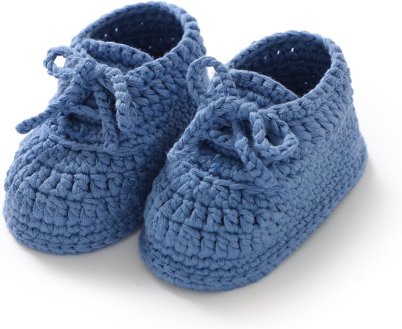 Hadetoto Baby Booties Cotton Knit Soft Socks Shoes for Newborn