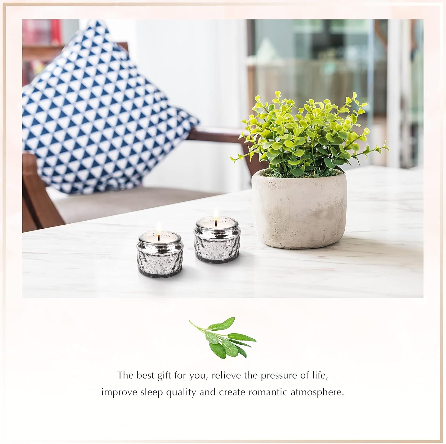 EIysee Romantic Candles - Sage Sea Salt Scented Jar Candles