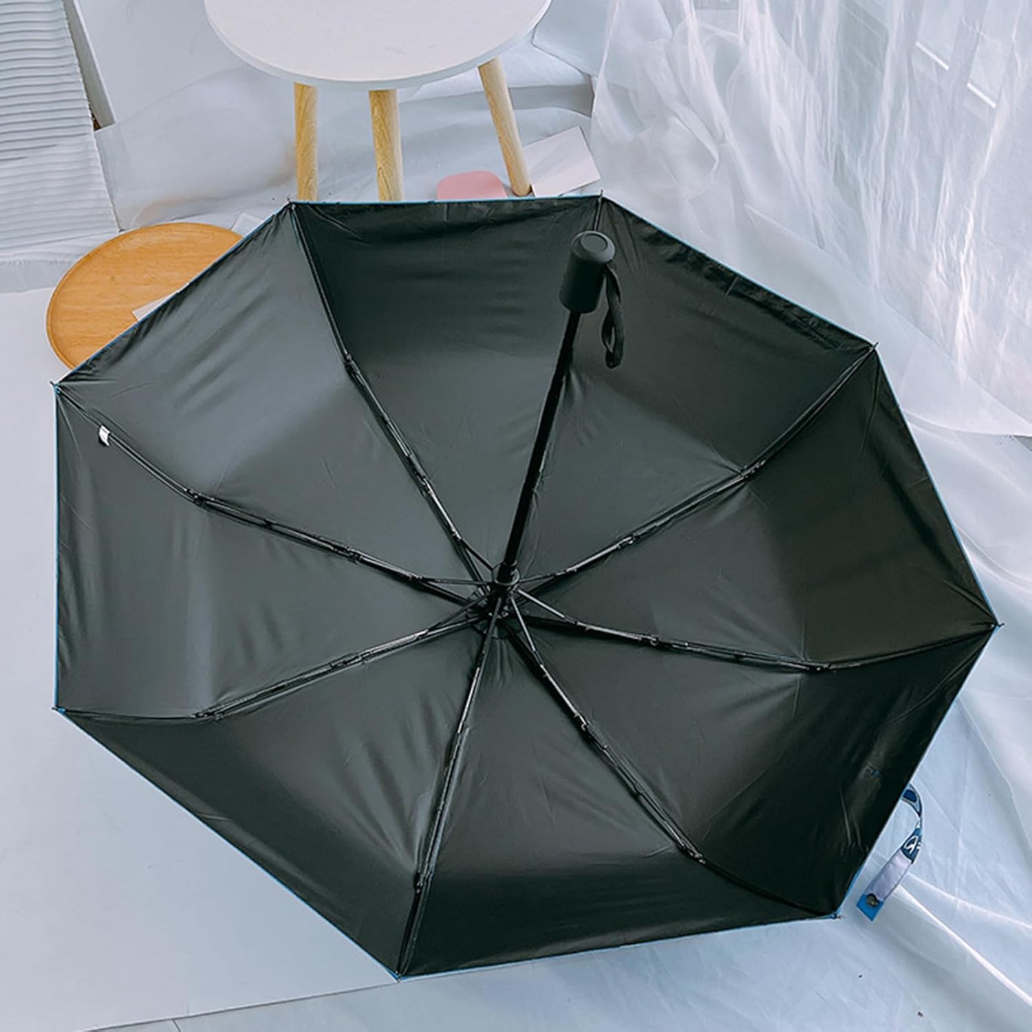 Cute Cartoon Folding UV Umbrella for Rain and Wind