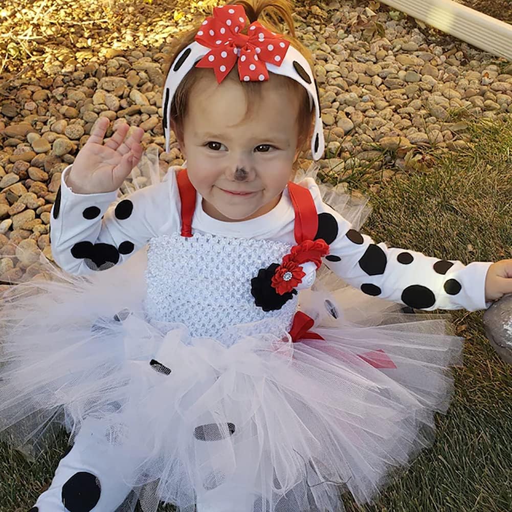 IBTOM CASTLE Dalmatian Costume Tutu Dress for Baby Girls