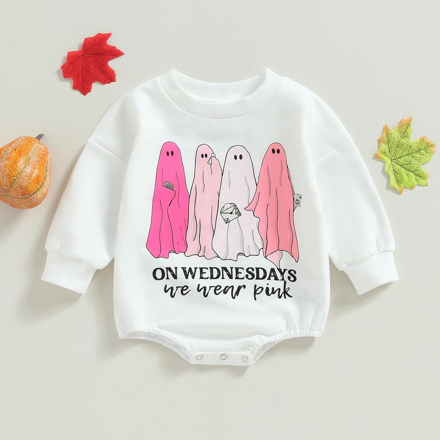 Hoanselay Halloween Baby Romper Ghost Print Onesie