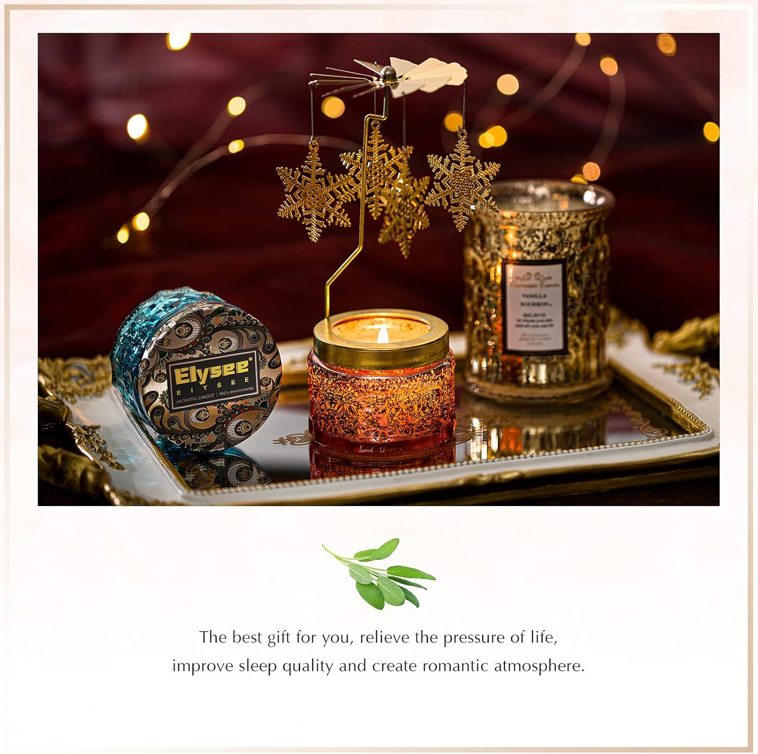 EIysee Romantic Candles - Sage Sea Salt Scented Jar Candles