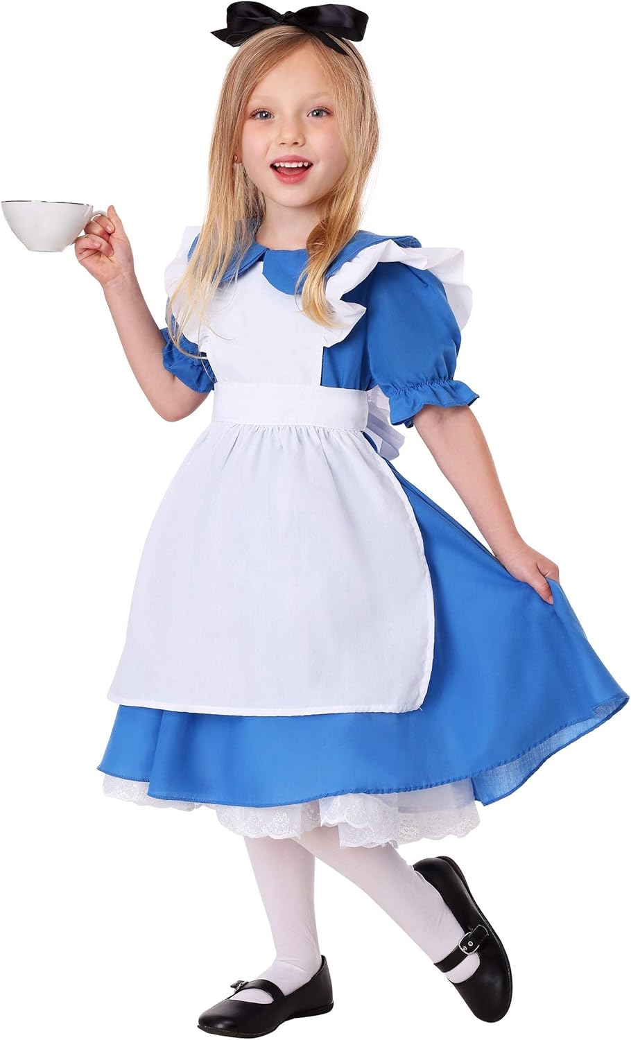 Fun Costumes Deluxe Toddler Alice in Wonderland Blue Dress