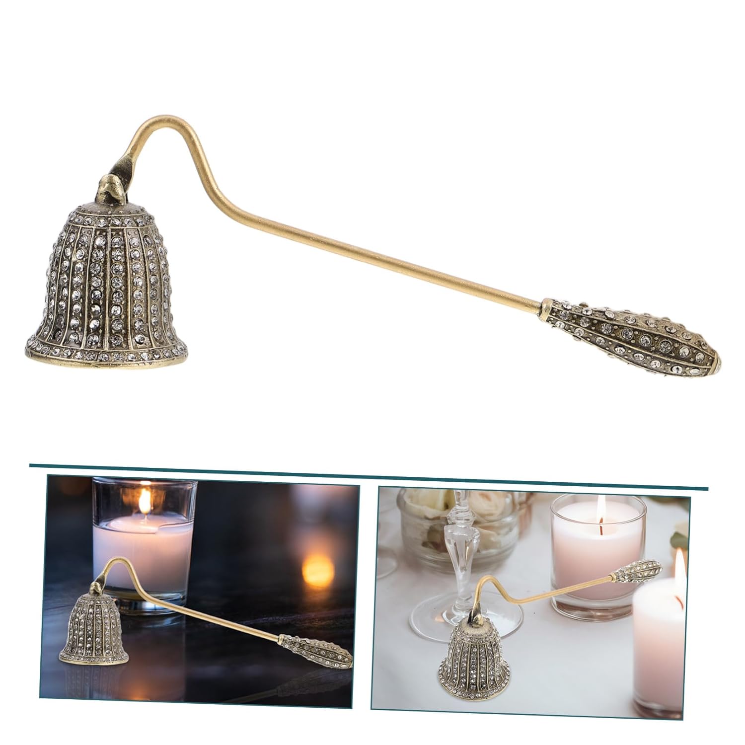 Vintage Candle Snuffer Elegant Flame Extinguisher Tool