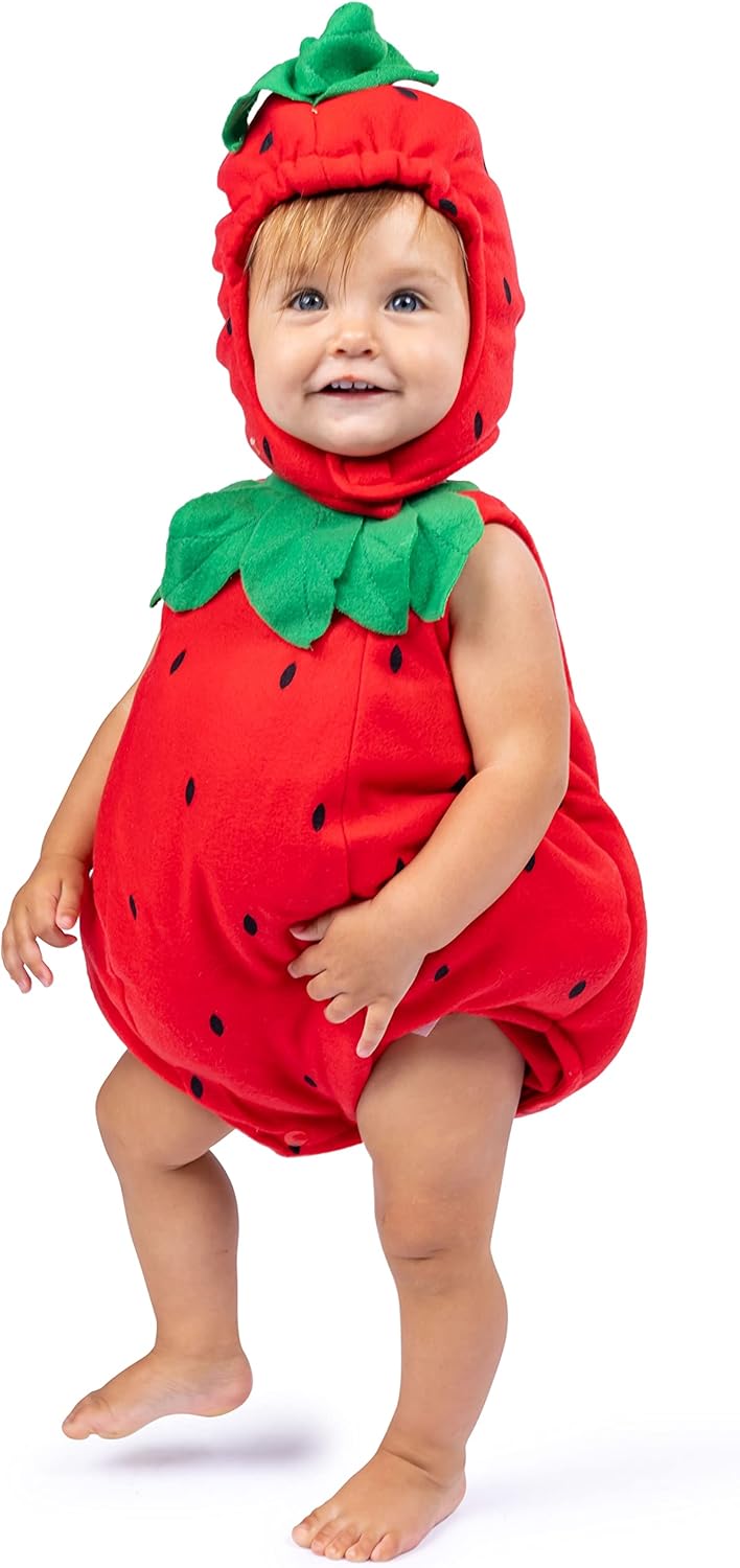 Dress Up America Baby Strawberry Costume for Halloween