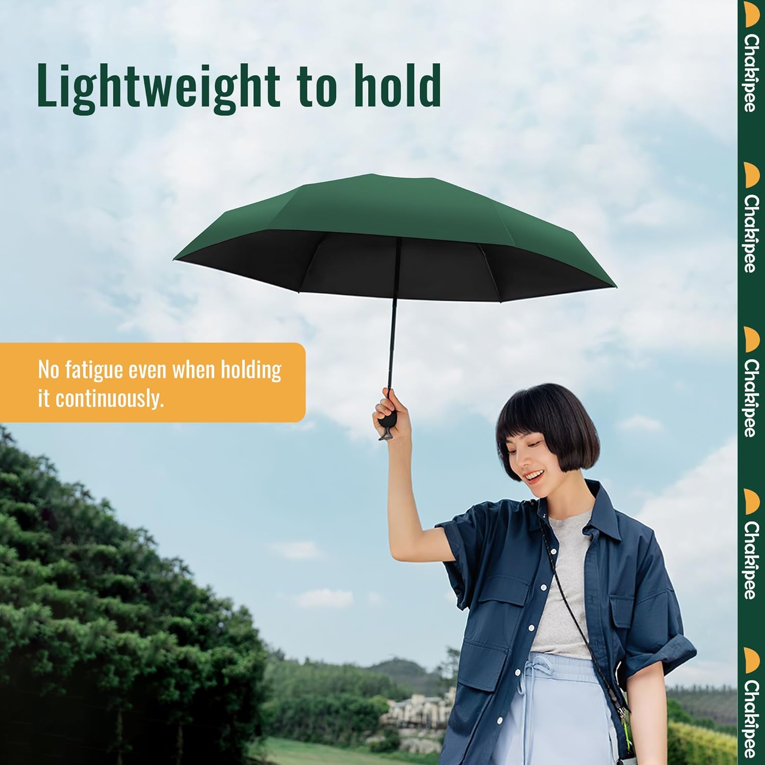 Chakipee Mini UV Umbrella - Compact Lightweight for Travel and Sun Protection 1