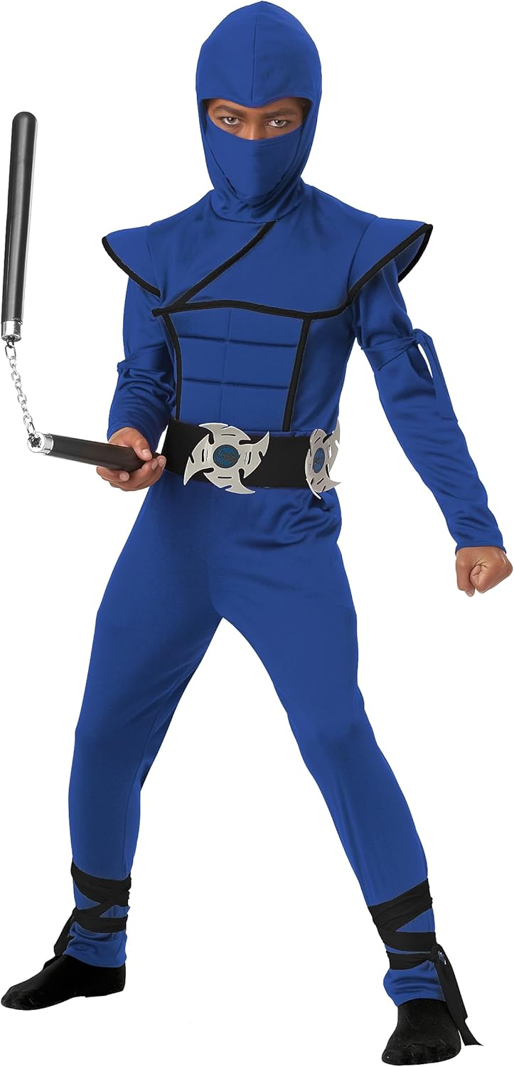 Child Blue Stealth Ninja Costume X-Small