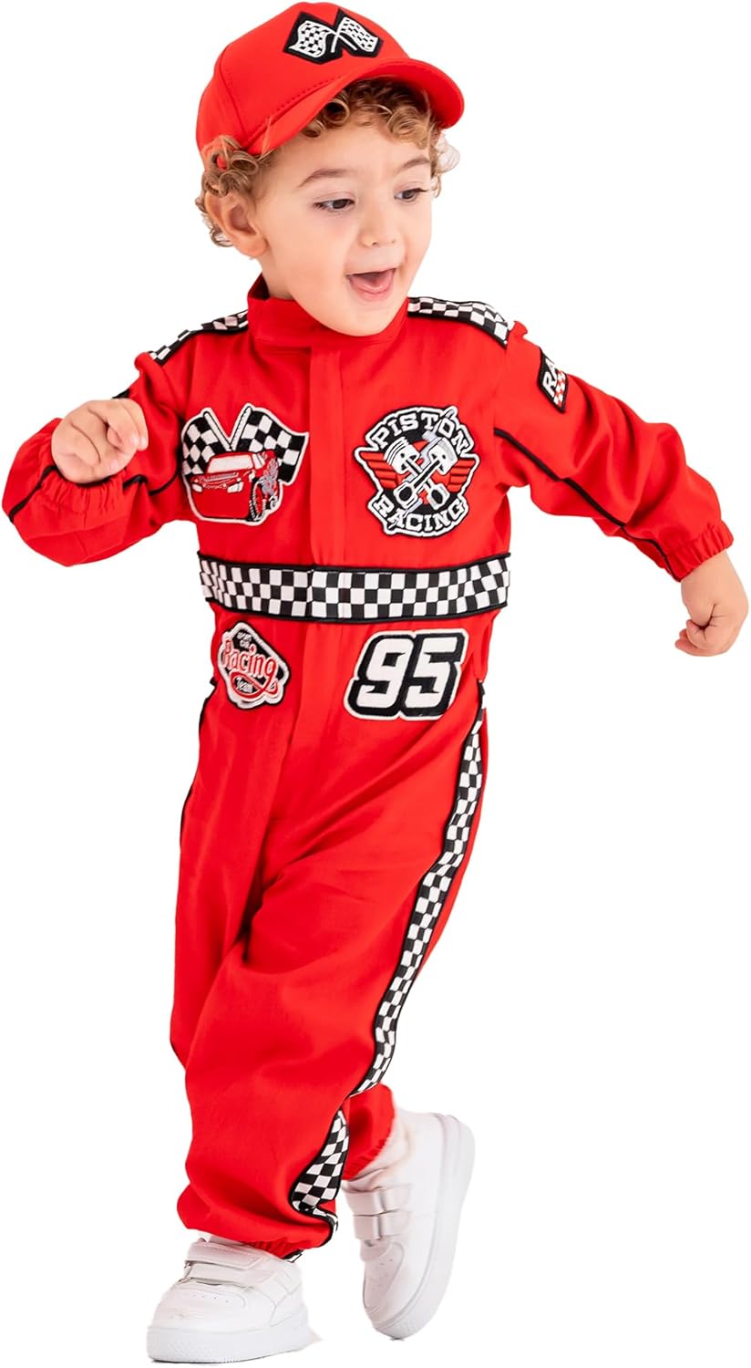 Handmade Race Car Driver Costume for Toddlers