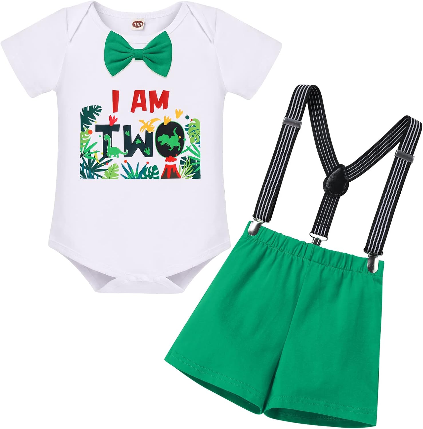 ODASDO Baby Boy 1st Birthday Jungle Safari Outfit Set