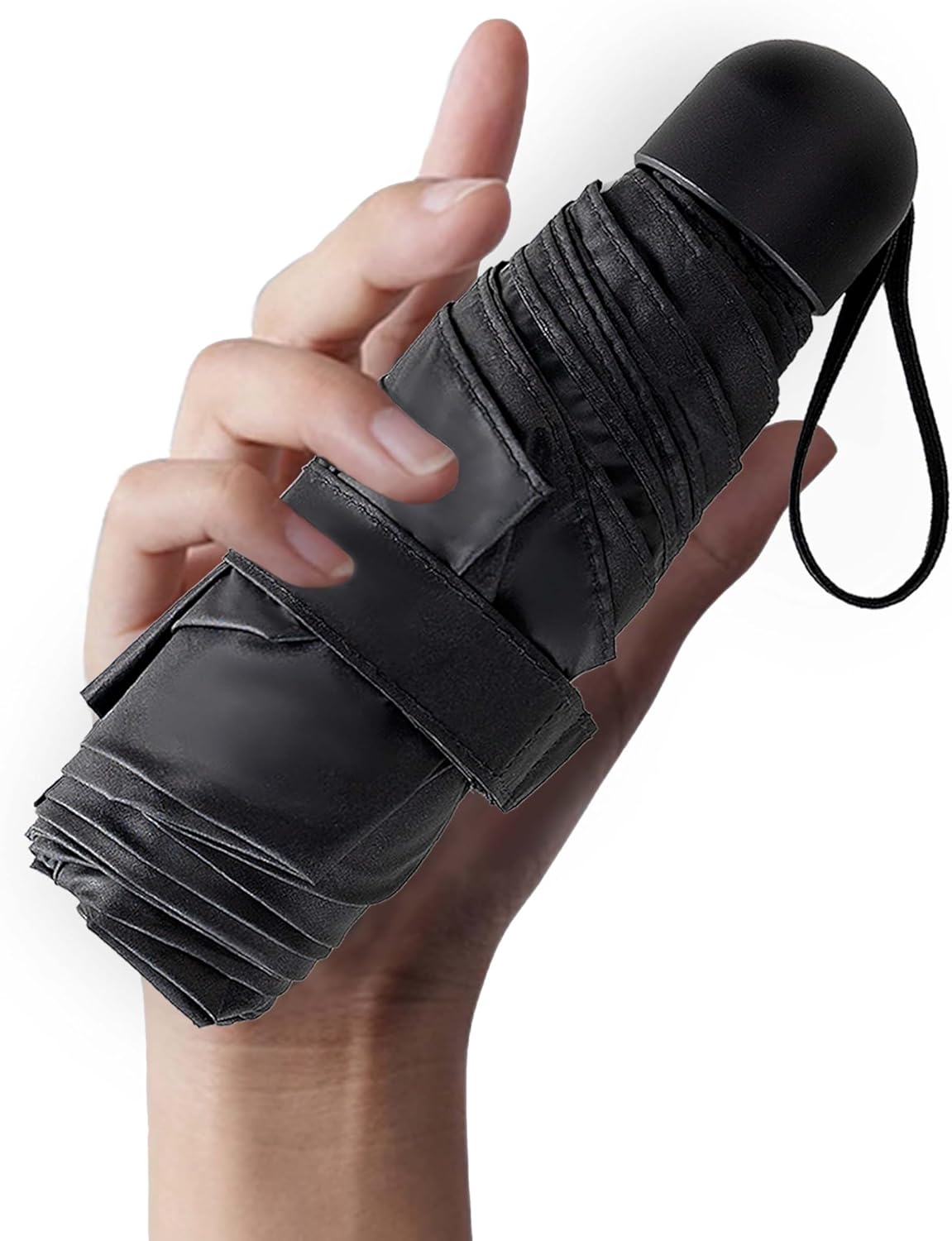 Chakipee Mini UV Umbrella Compact Lightweight Portable for Travel and Rain