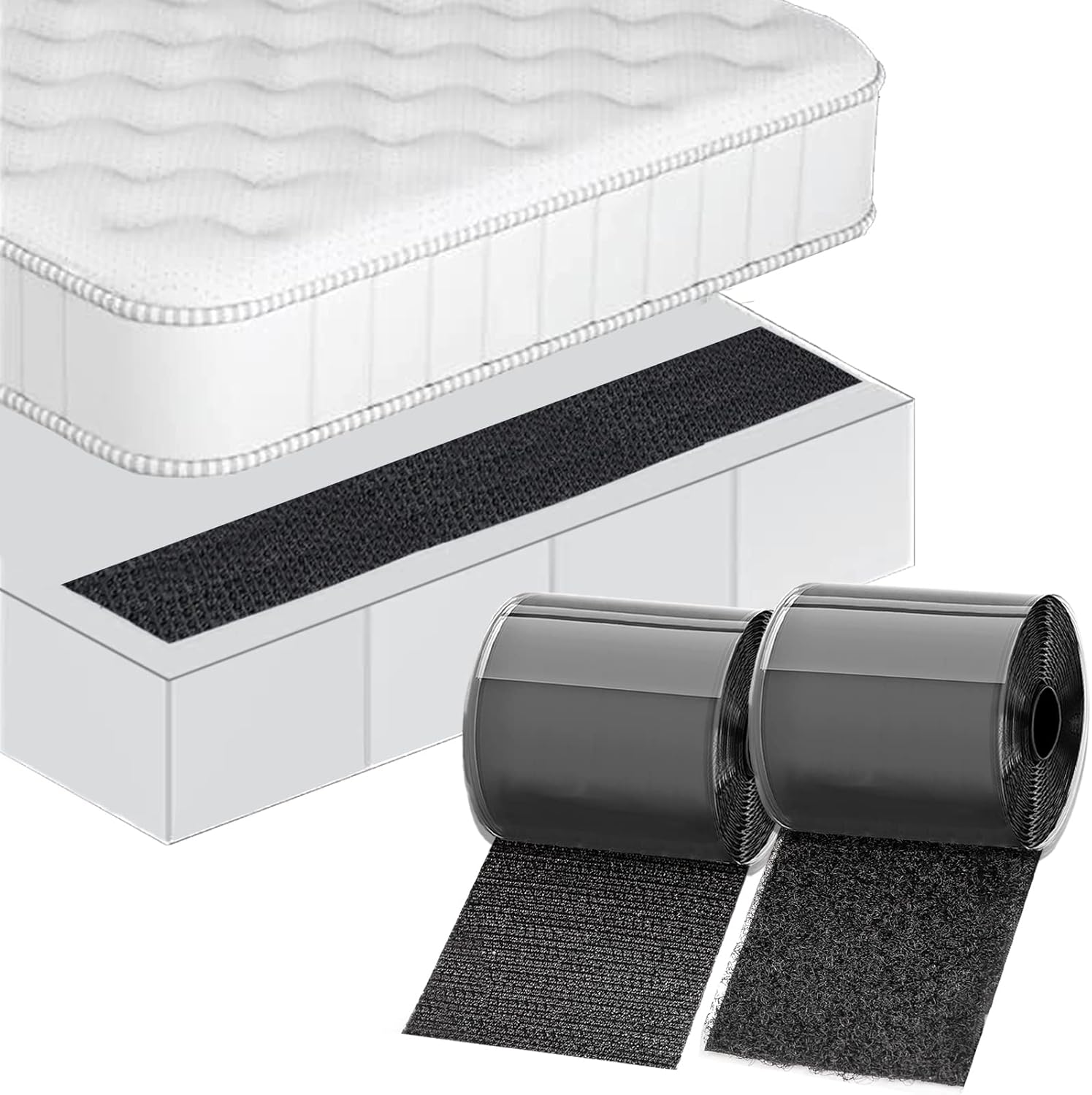 TEUVO 6 Wide Non-Slip Couch Cushion Pads