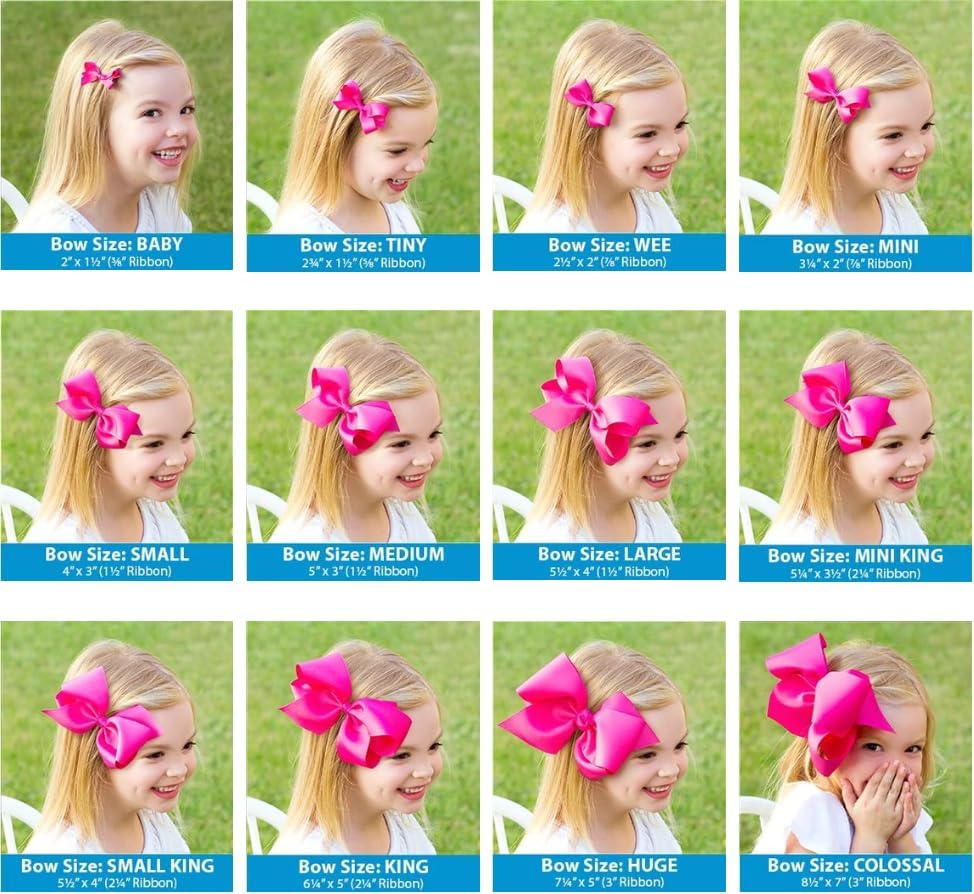Wee Ones Pink Double Organza Hair Bow for Girls