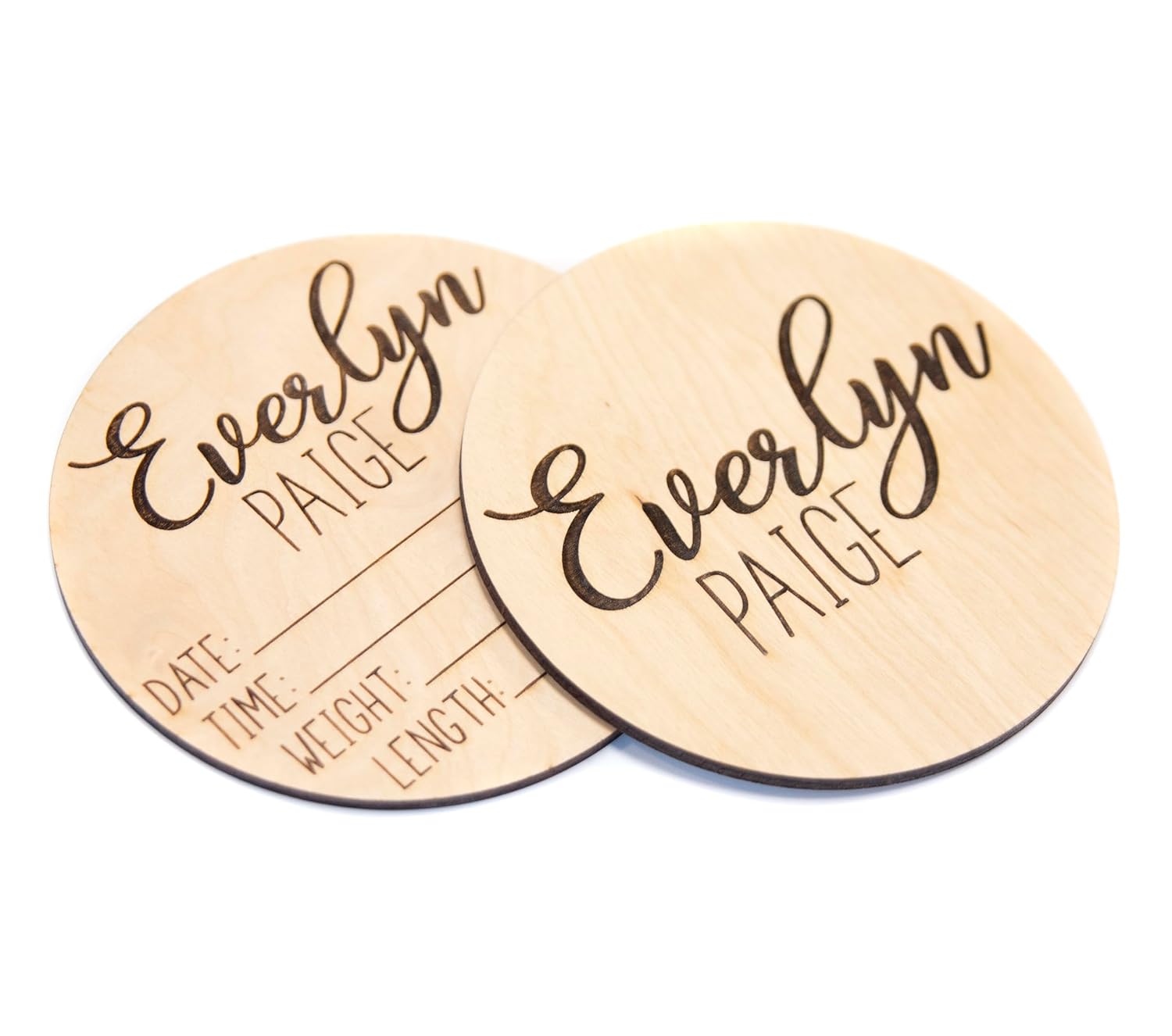 Personalized Double Sided Baby Announcement Sign for Hospital 1