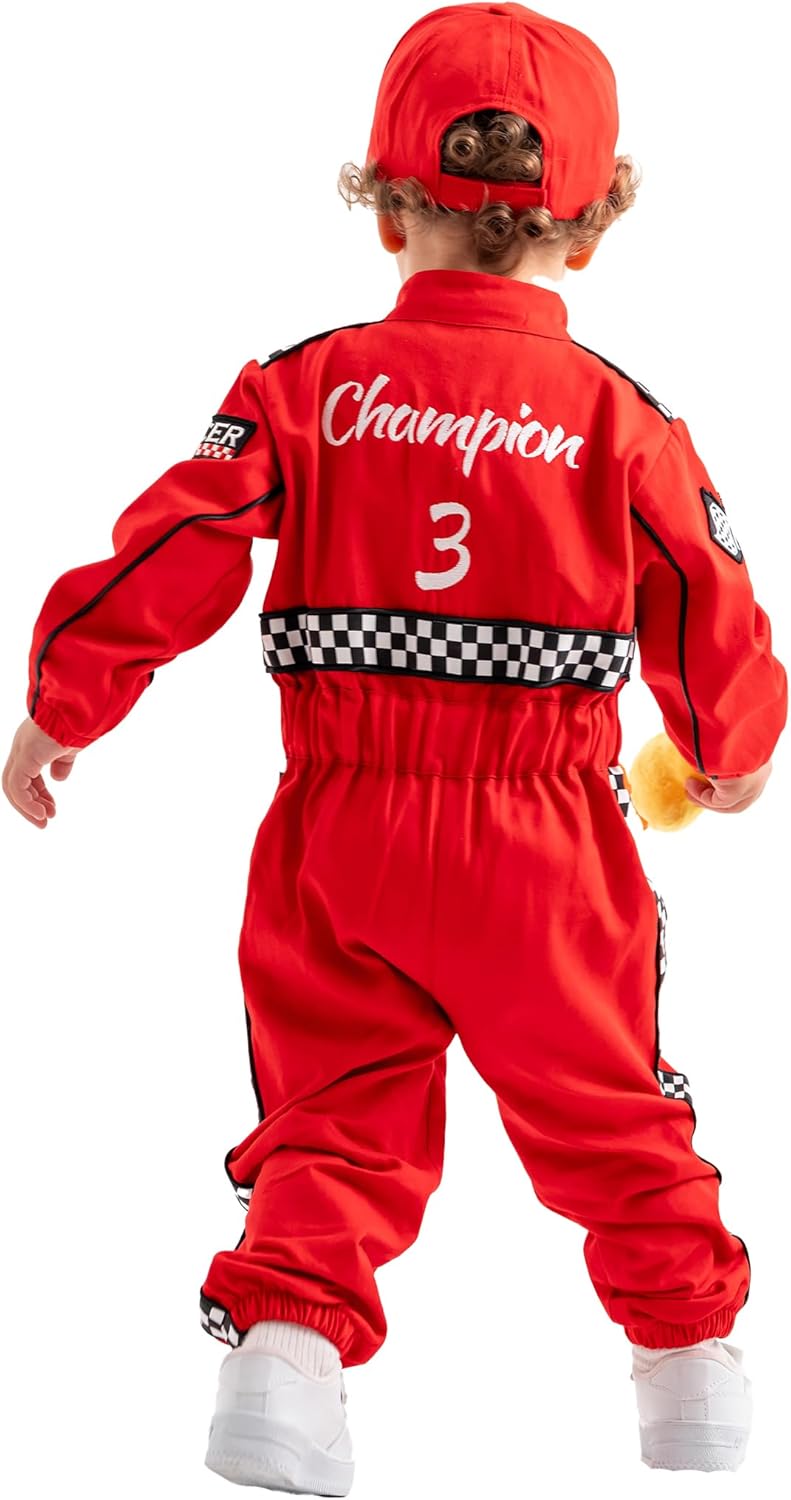 Handmade Race Car Driver Costume for Toddlers