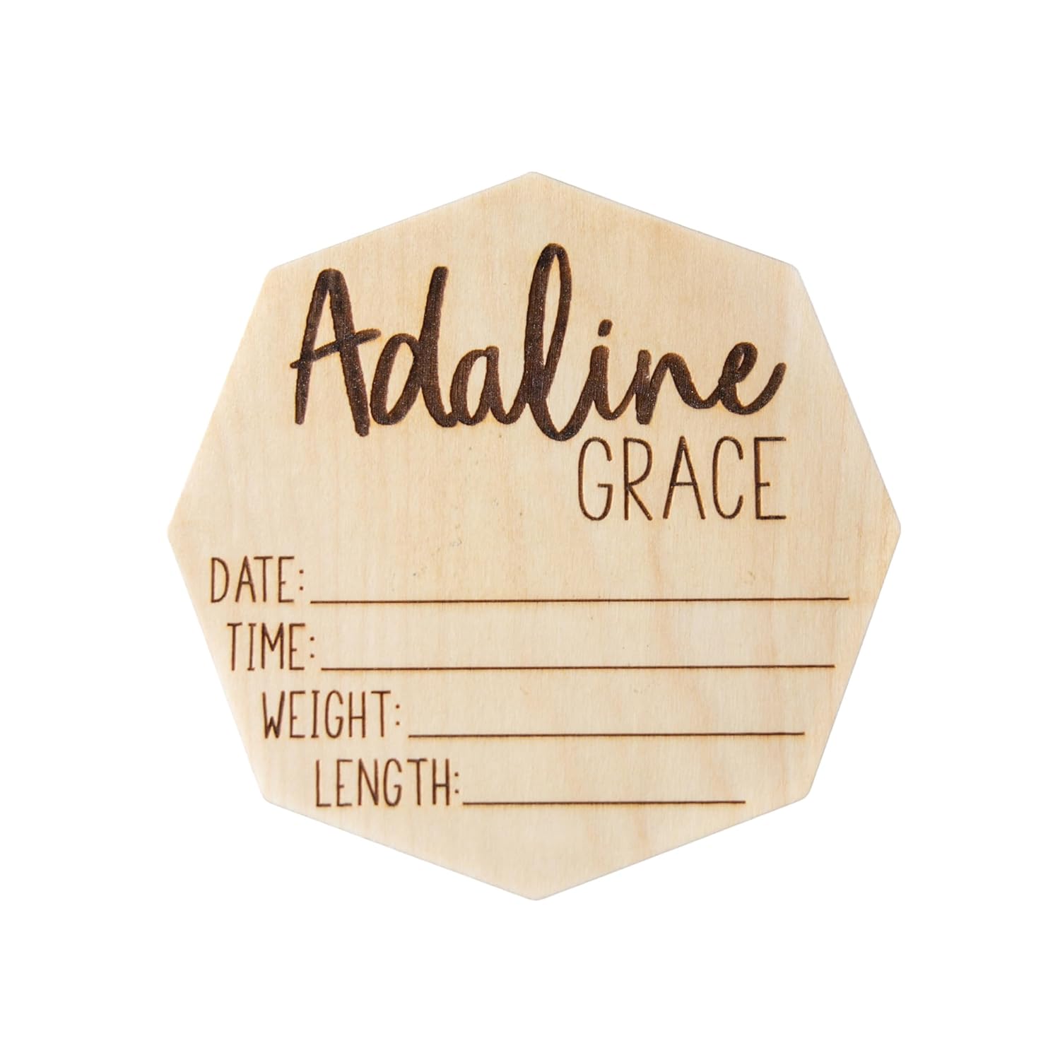 Personalized Newborn Announcement Sign - Boy Girl