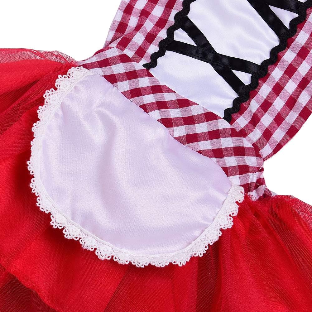 OwlFay Toddler Little Red Riding Hood Costume Set