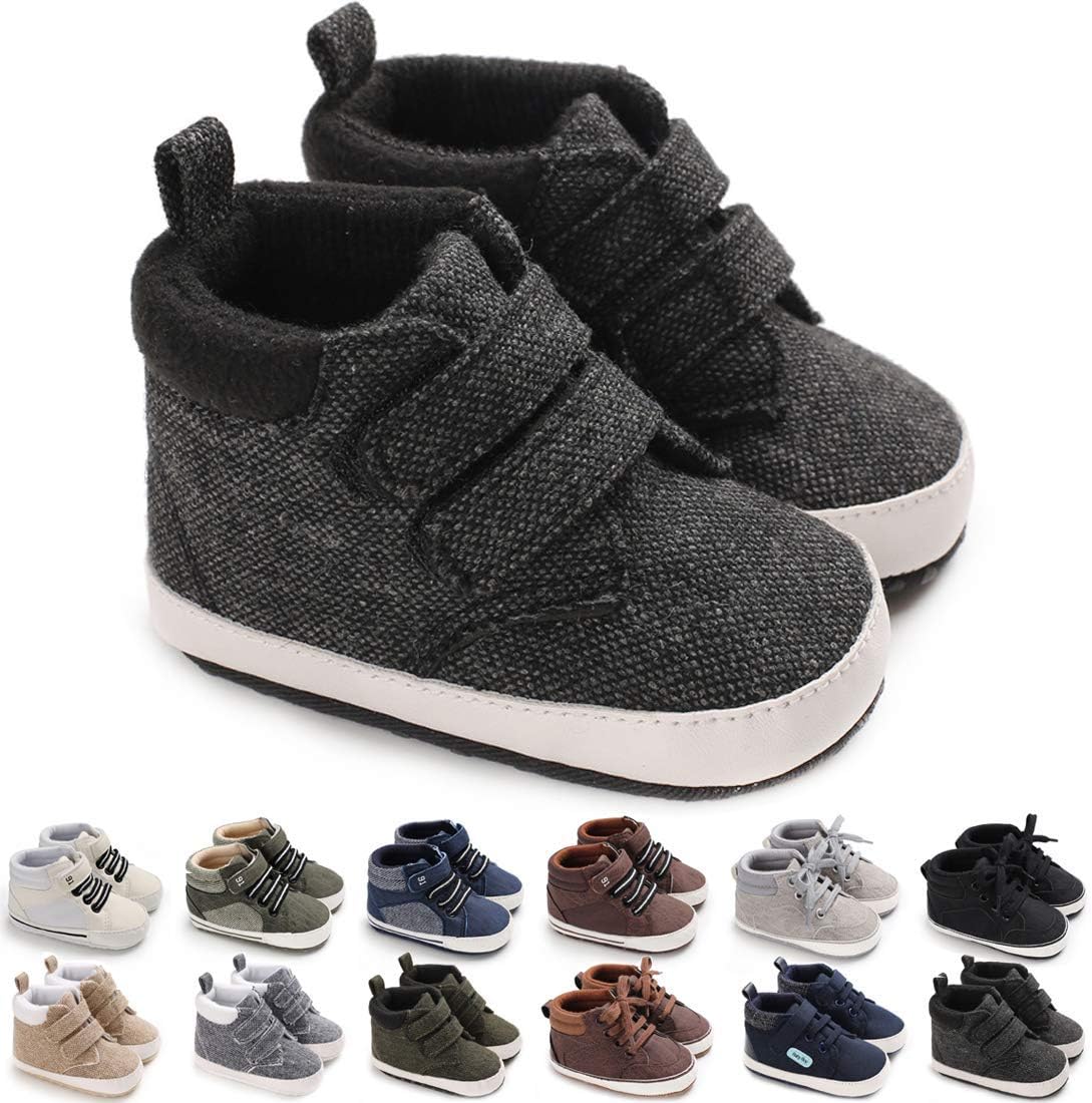 CENCIRILY Soft Soles High Top Sneakers for Baby Boys Girls