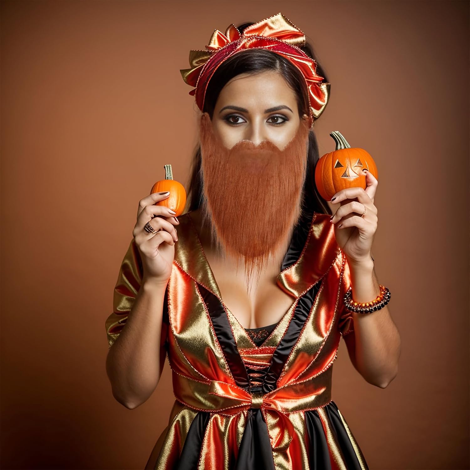 4Pcs Fake Beards for Halloween Costume Cosplay