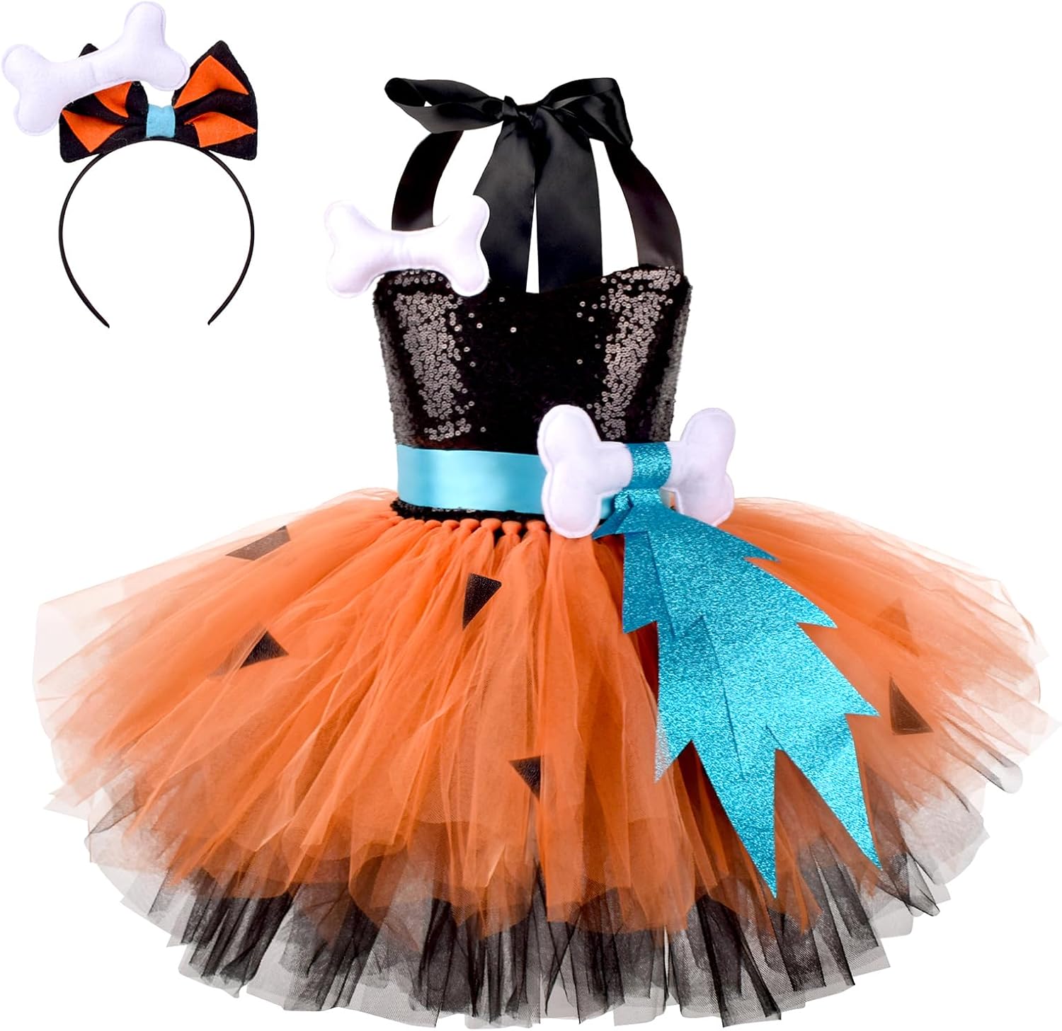 OBEEII Bamm-Bamm Halloween Costume for Kids