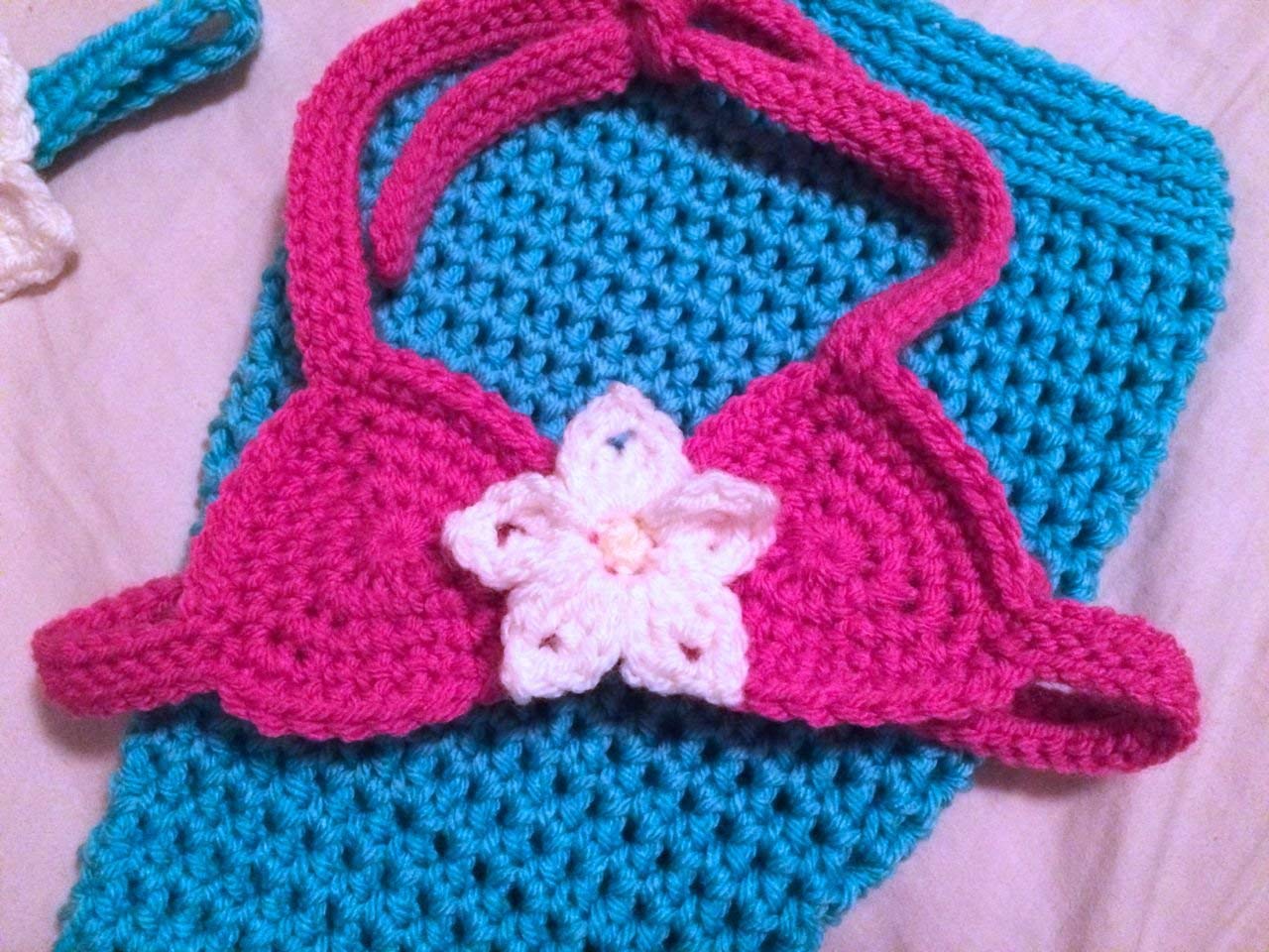 Handmade Baby Mermaid Costume for Newborn to 12 Months 1