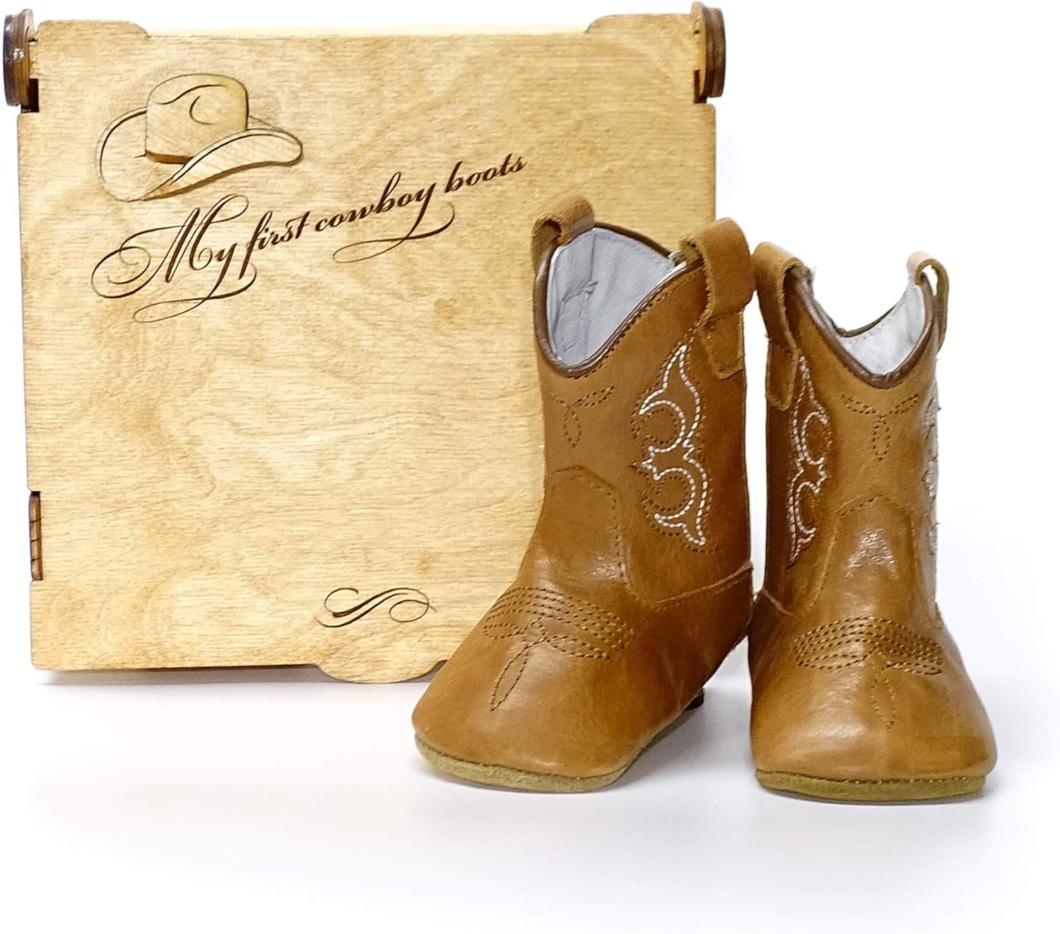 MAMTAKON Baby Cowboy Boots Real Leather Prewalkers 1