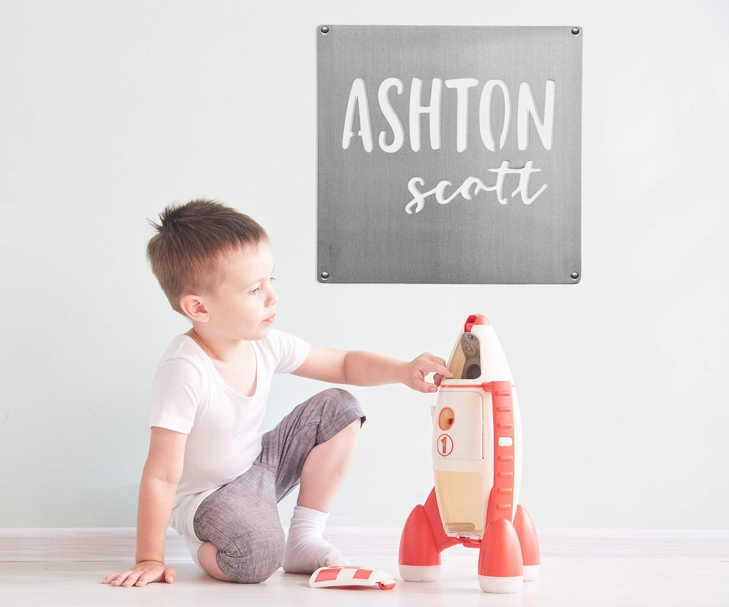 Custom Baby Name Sign - Say My Name Square Decor