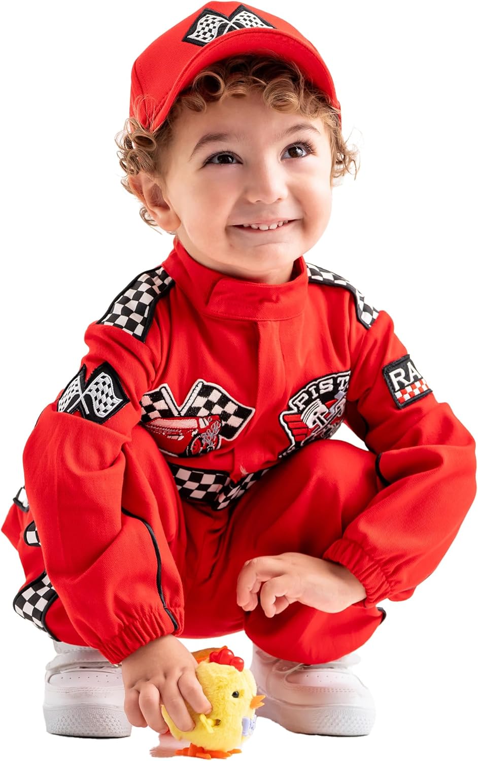 Handmade Race Car Driver Costume for Toddlers