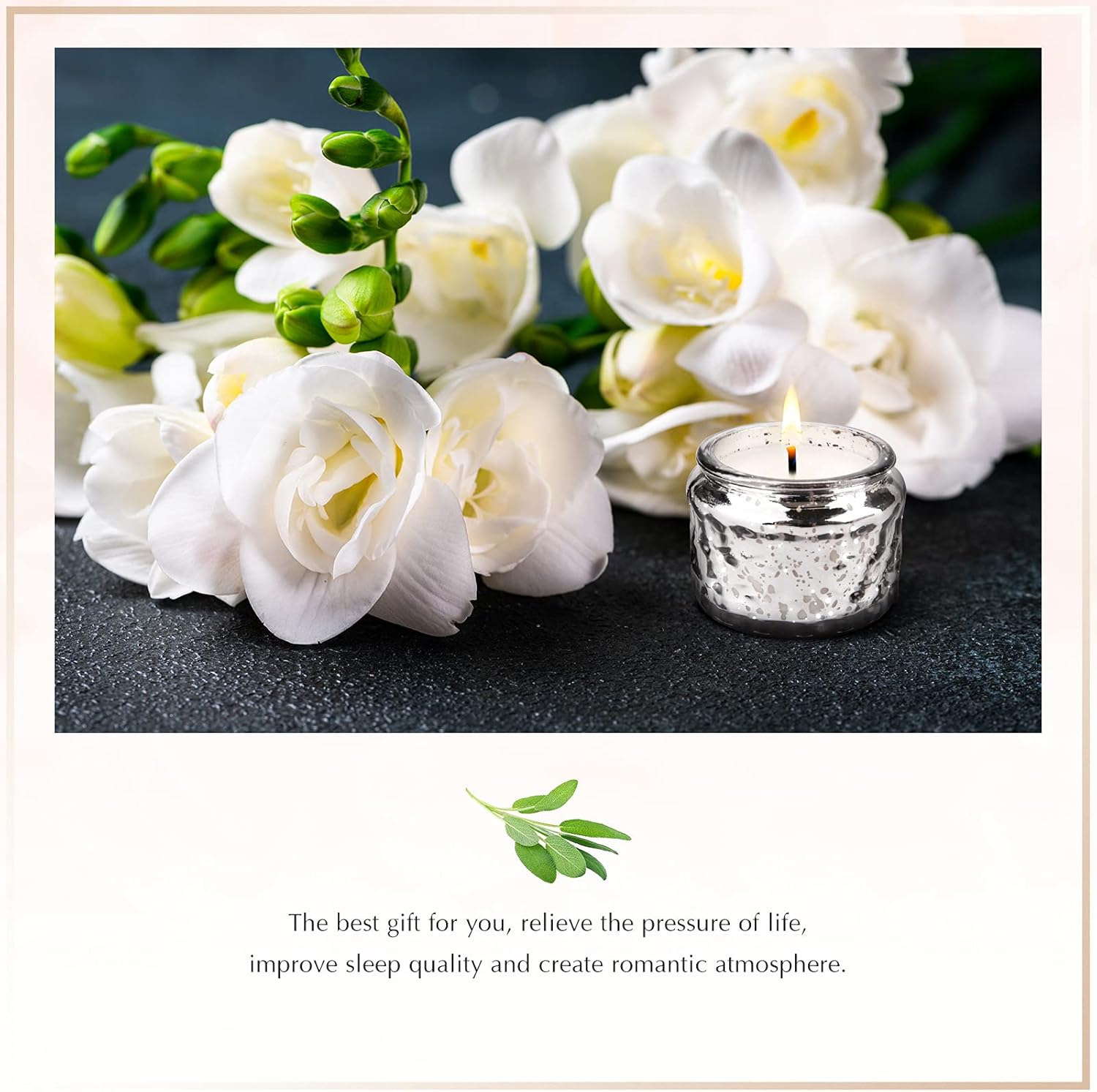 EIysee Romantic Candles - Sage Sea Salt Scented Jar Candles