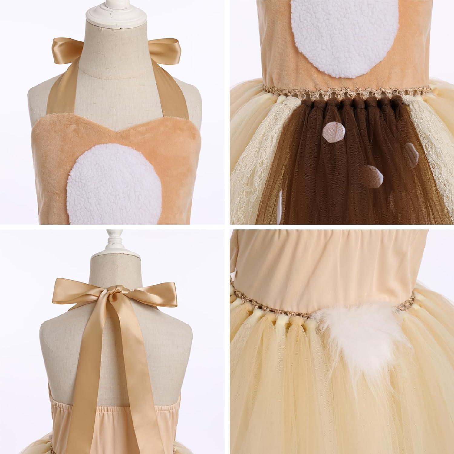 ODIZLI Christmas Costume for Baby Girls Tutu Romper Dress Set