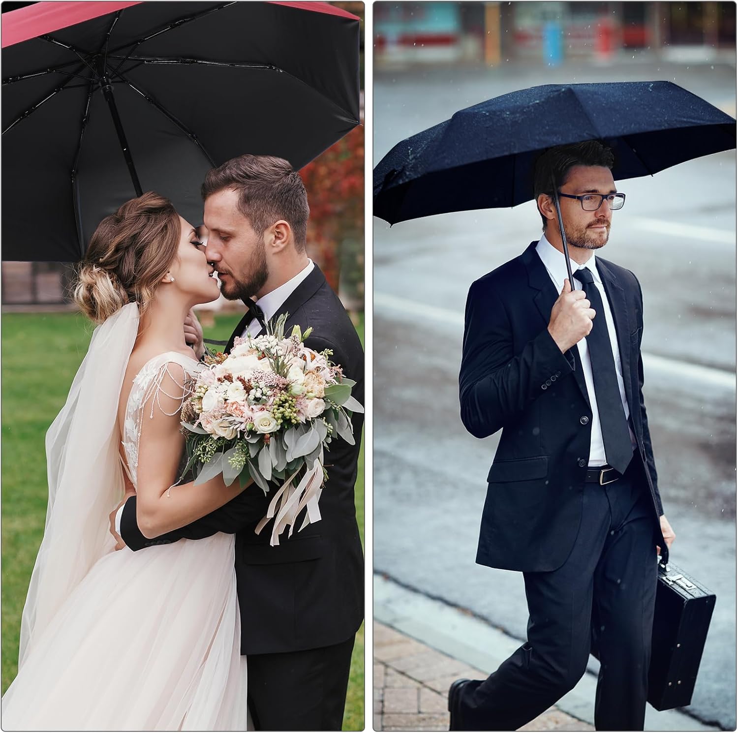 Jexine 6 Pcs Compact Automatic Umbrella Set 1