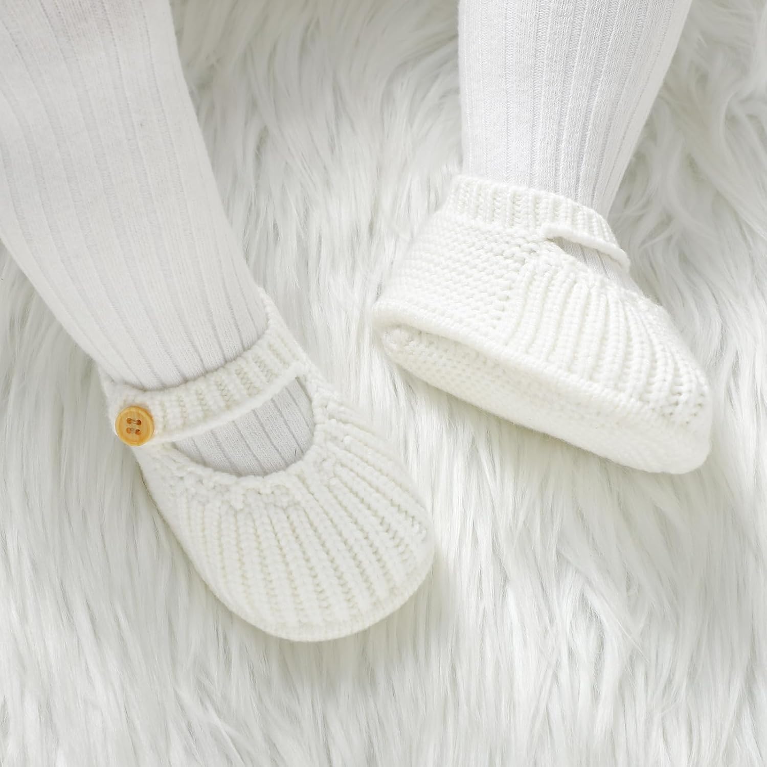 Wugugu Baby Booties Soft Crochet Socks Shoes for Newborn