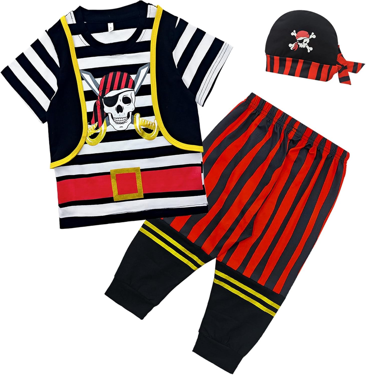 Xuomuen Pirate Costume for Boys Halloween