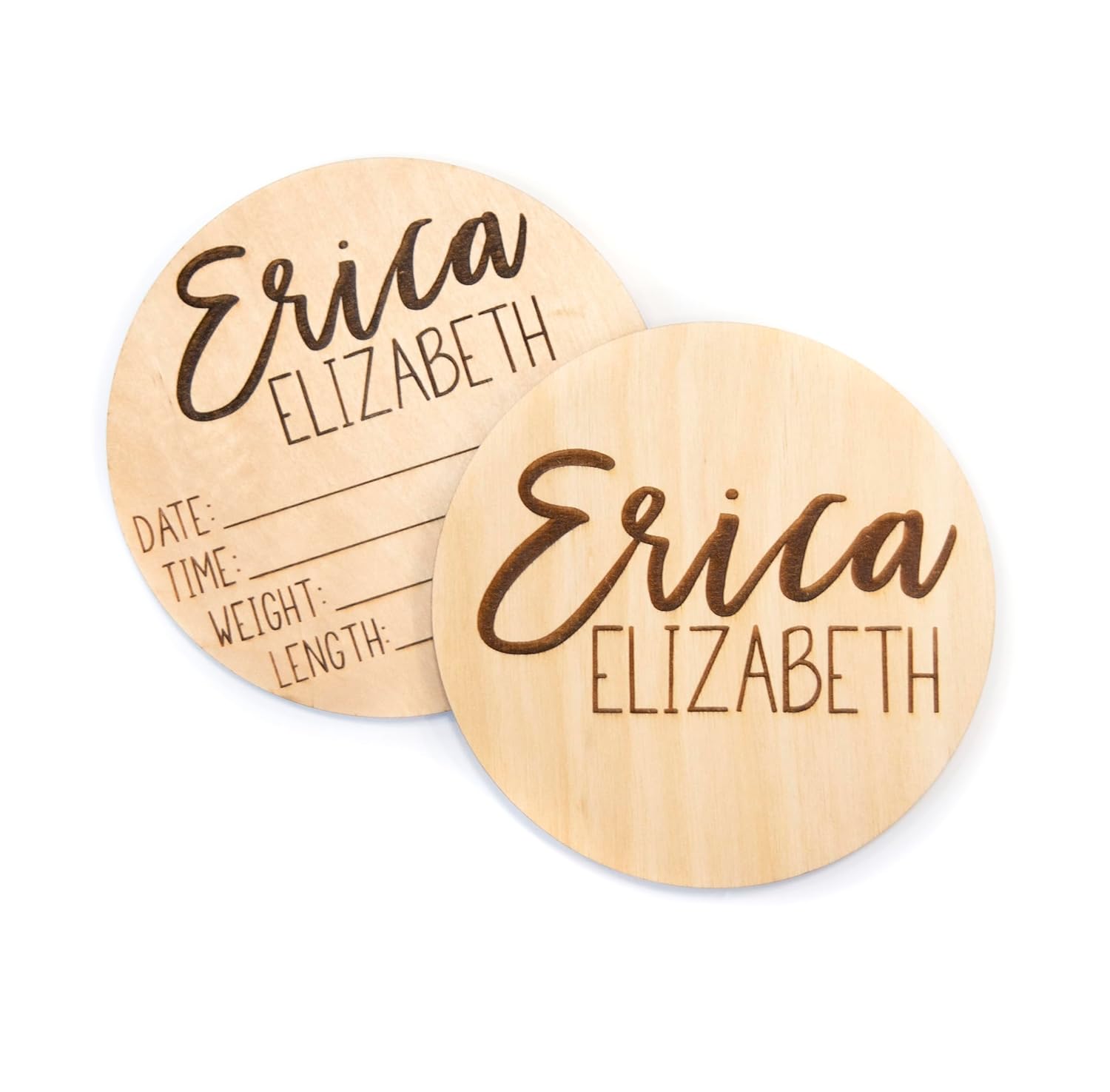 Personalized Double Sided Baby Announcement Sign 1